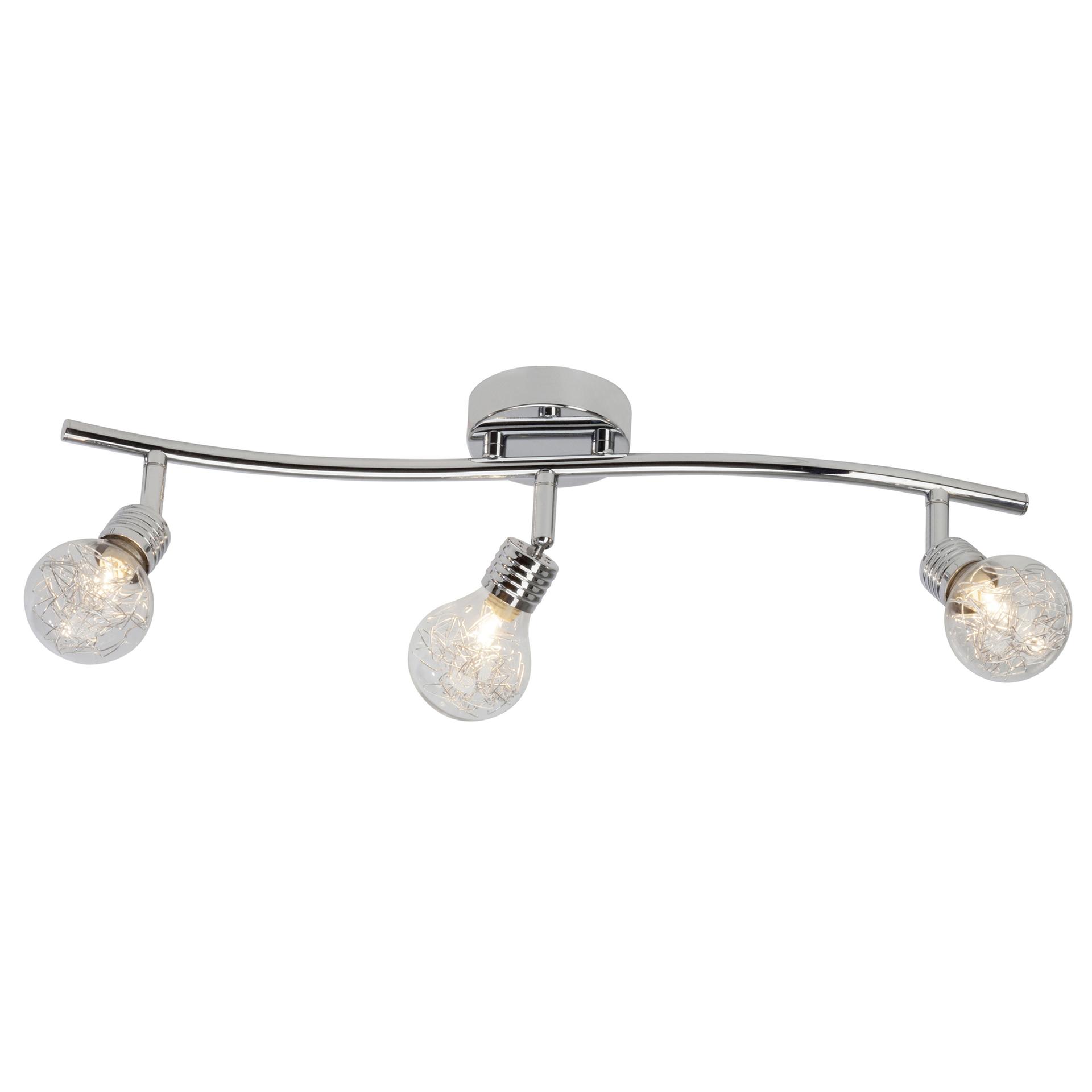 Spotrohr Cosima, metallic, 55 x 12 cm, Glas Strahler