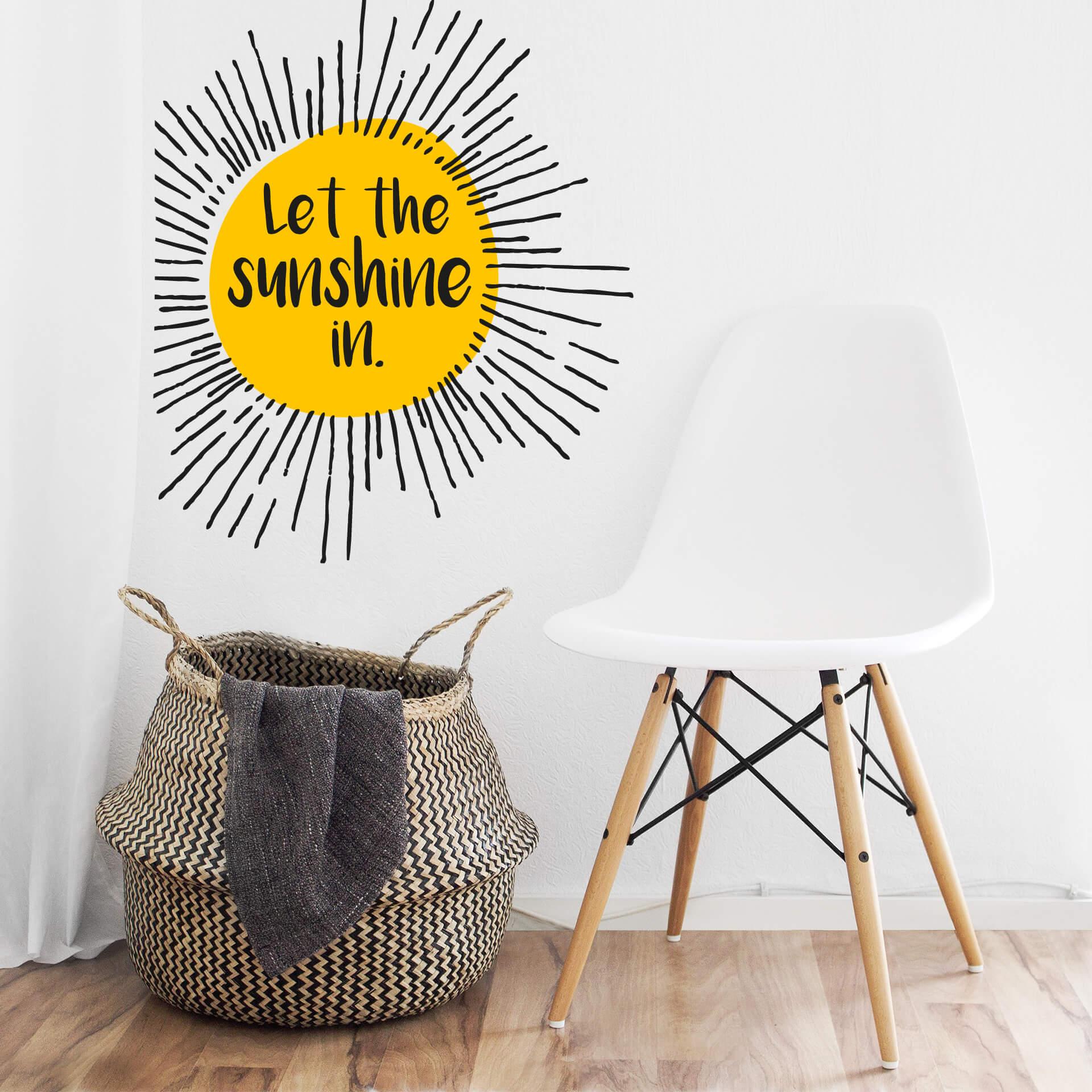 Wallsticker - Let the sunshine in