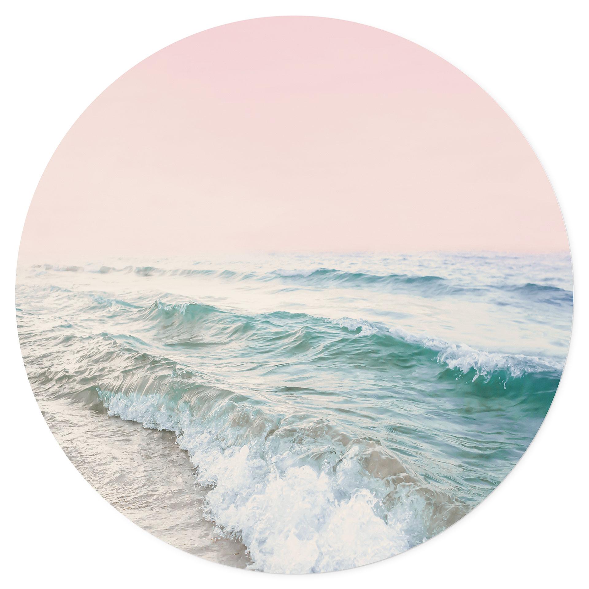 Vinilo decorativo Cielo rosa sobre el mar - Sisi & Seb - Redondo