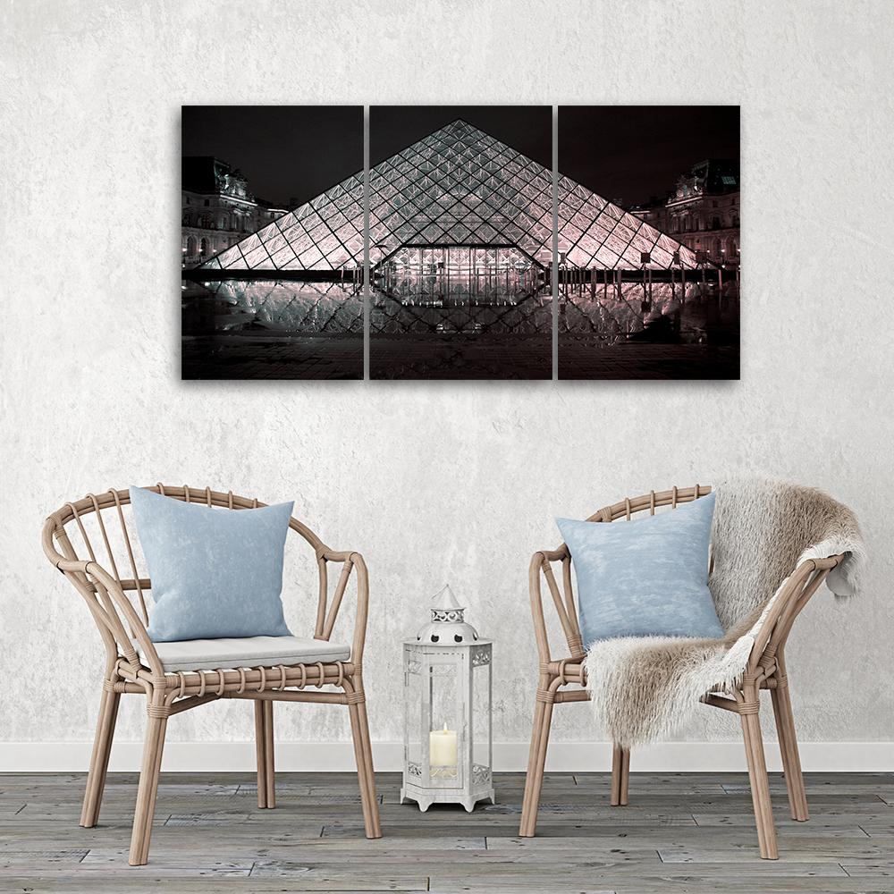 3 stykke lærredstryk, Louvre Paris Frankrig
