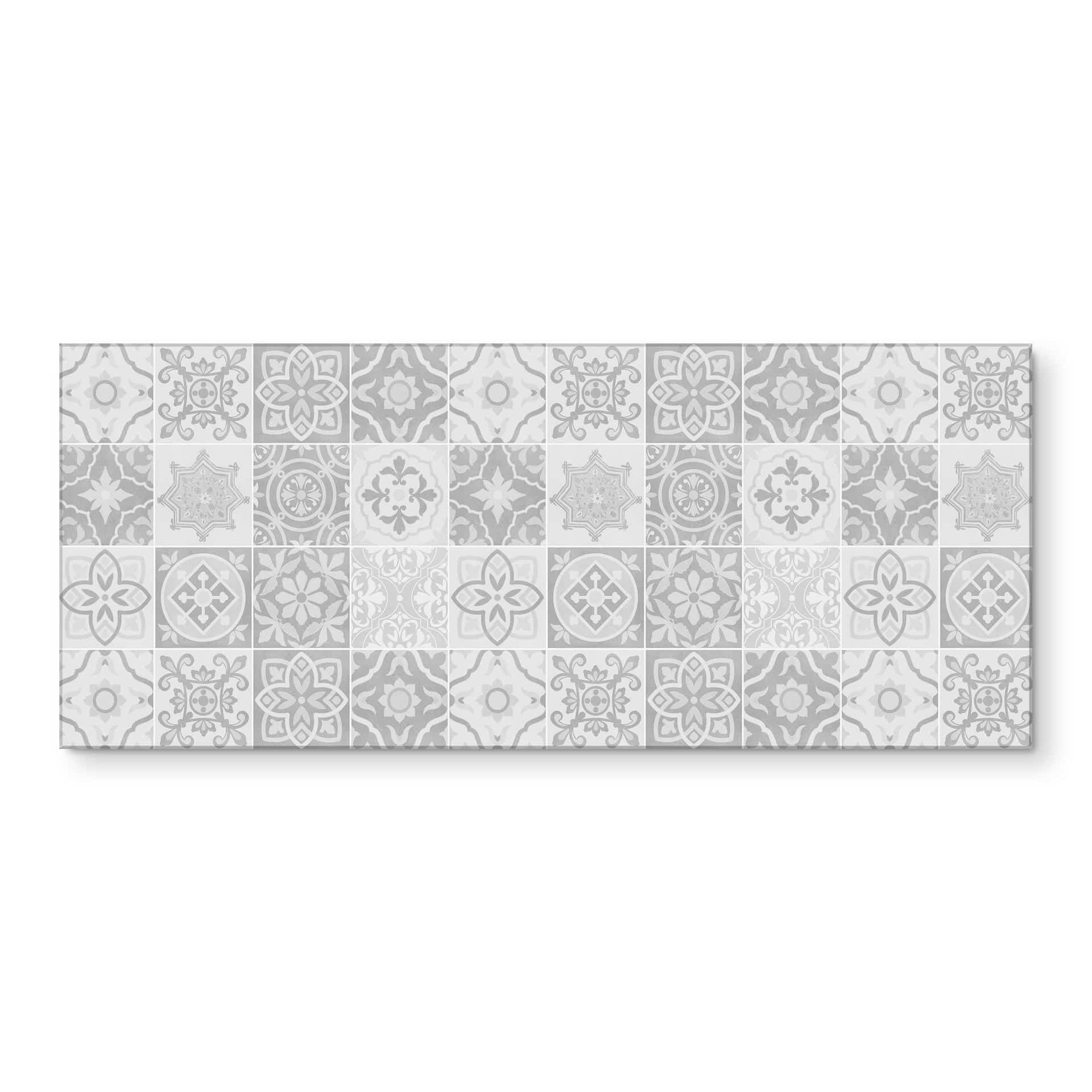 Keukenachterwand Betonlook Ornamenten