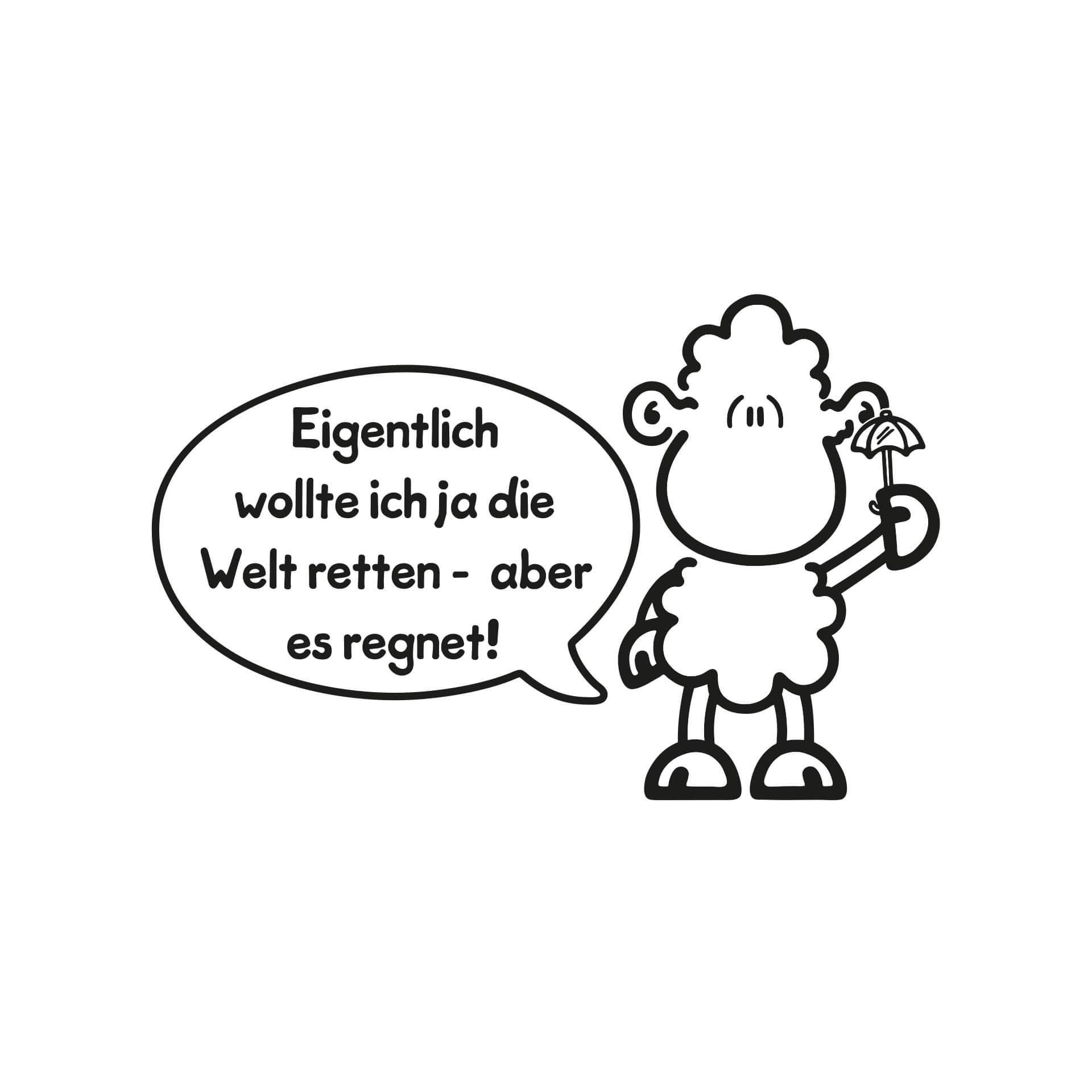 Wandtattoo sheepworld Worthelden Welt retten