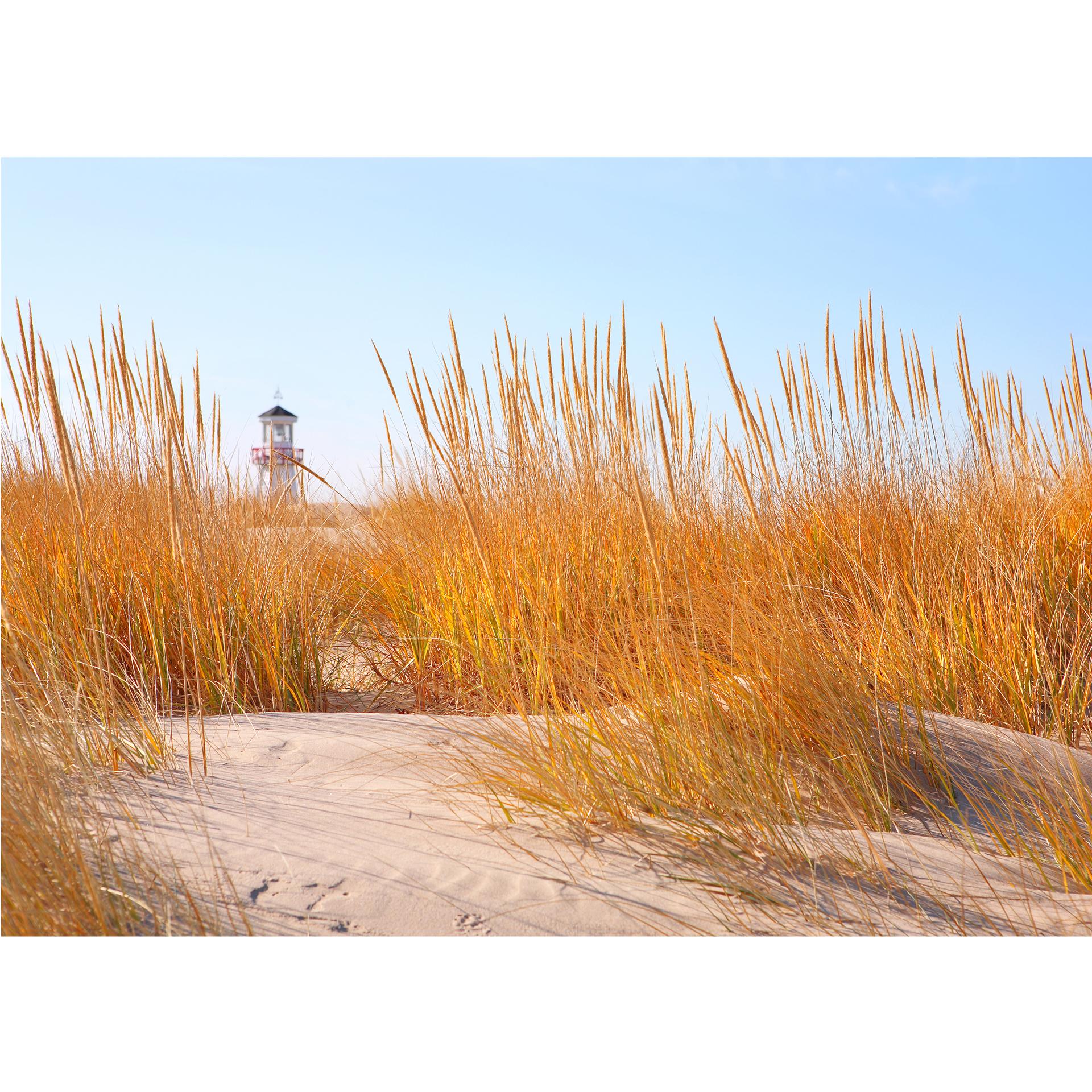 Fotobehang Vuurtoren op het Strand