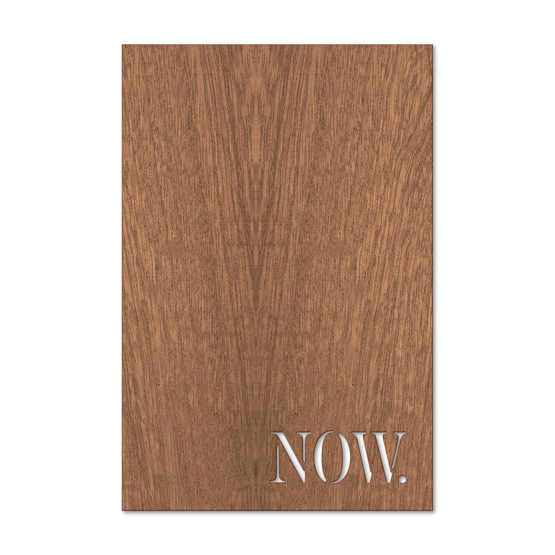 Cuadro decorativo de caoba - Now