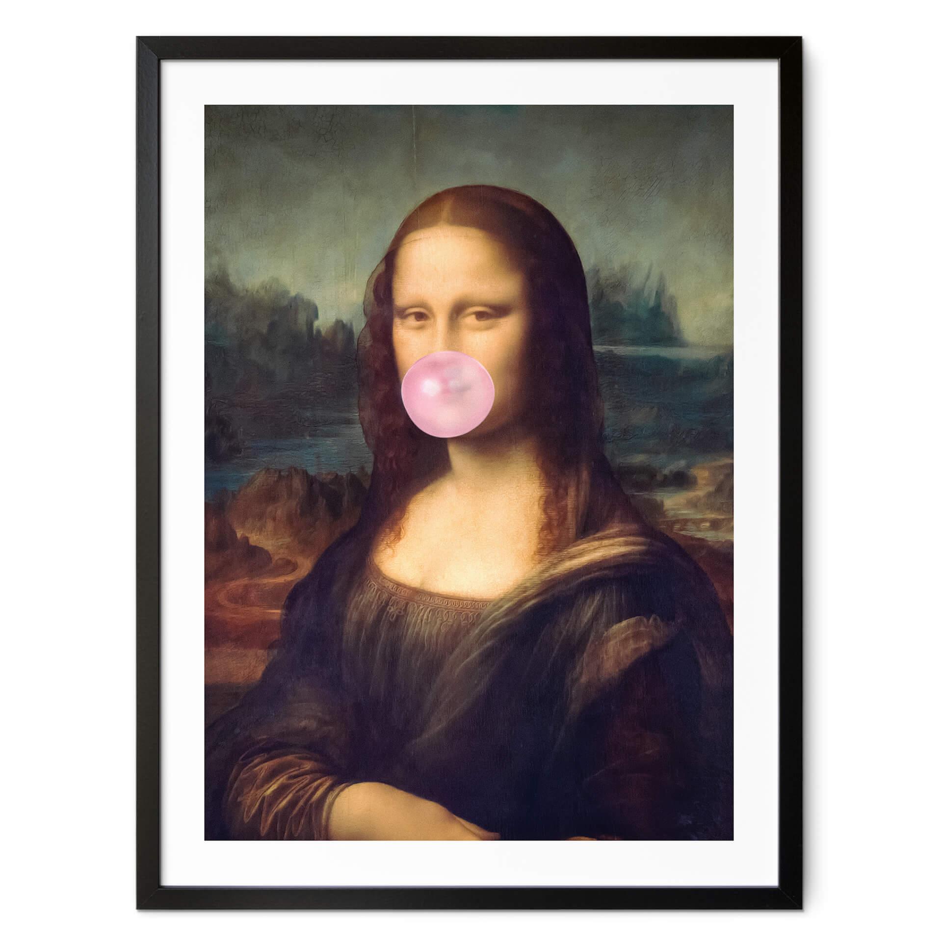 Plakat Taudalpoi - Mona Lisa med tyggegummi
