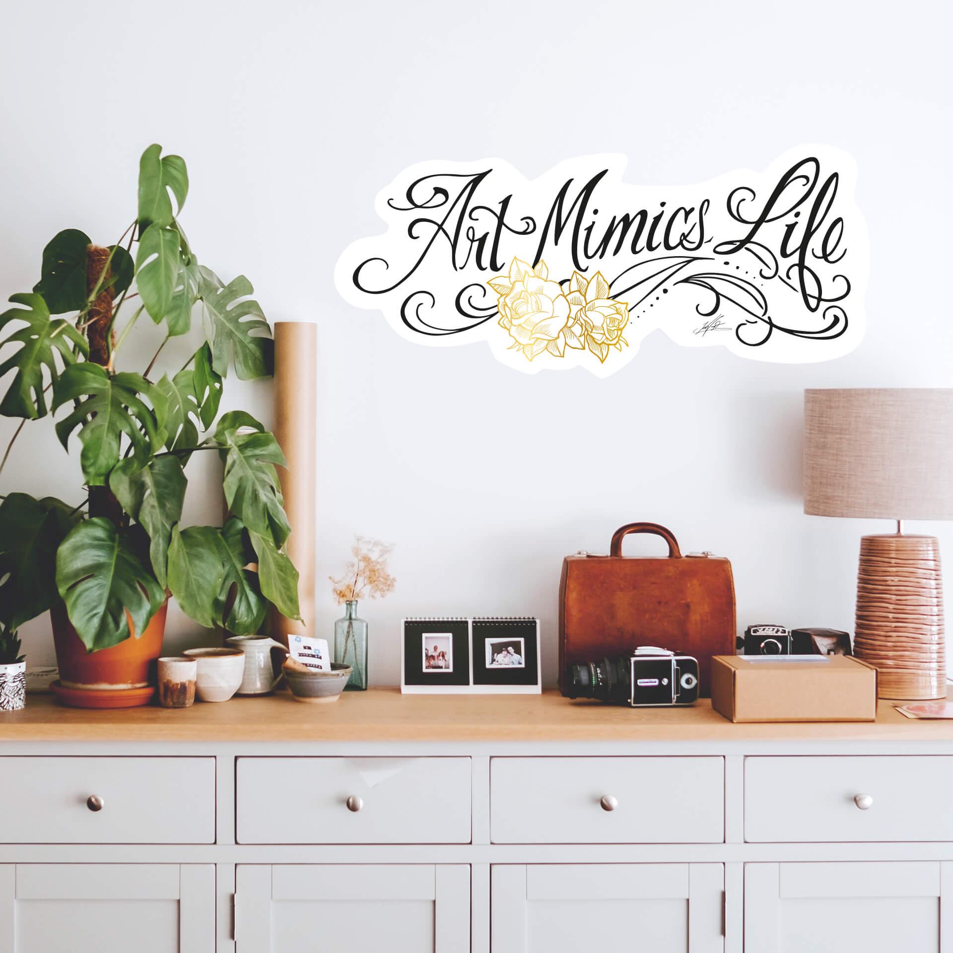 Sticker mural - LA Ink - Art Mimics Life