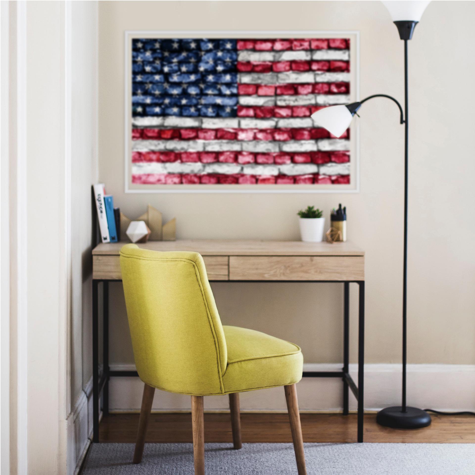 Zelfklevende Poster  Stars and Stripes
