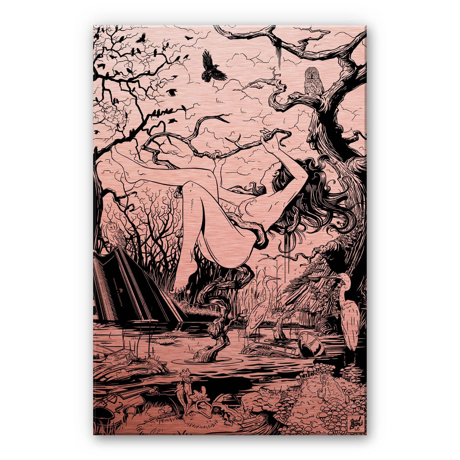 Alu-Dibond Koper – Drawstore – Swamp Land