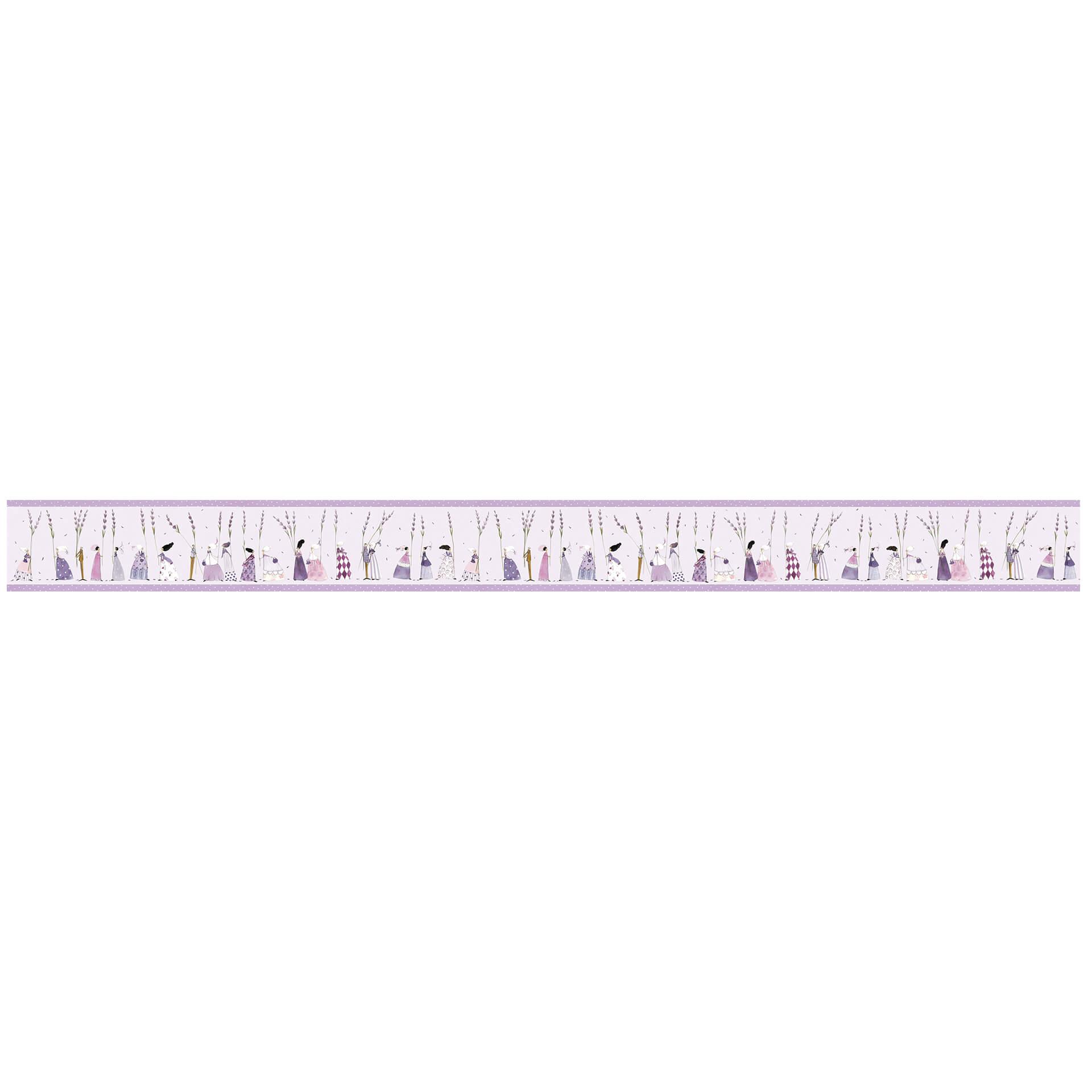 Behangrand zelfklevend Leffler - Lavender Ladies
