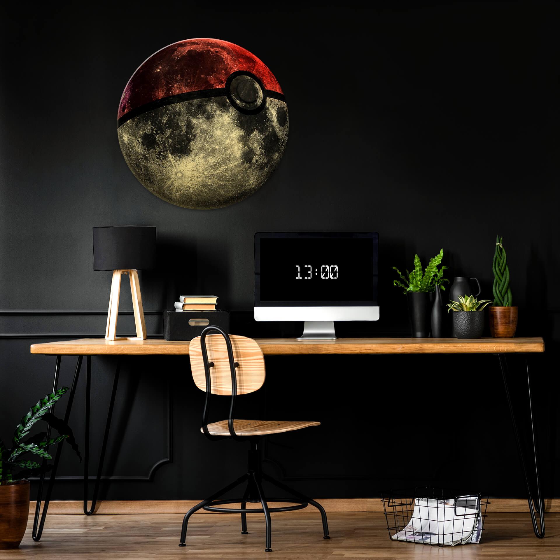 Wandcirkel Alu-Dibond goud effect - Nicebleed - Pokémoon