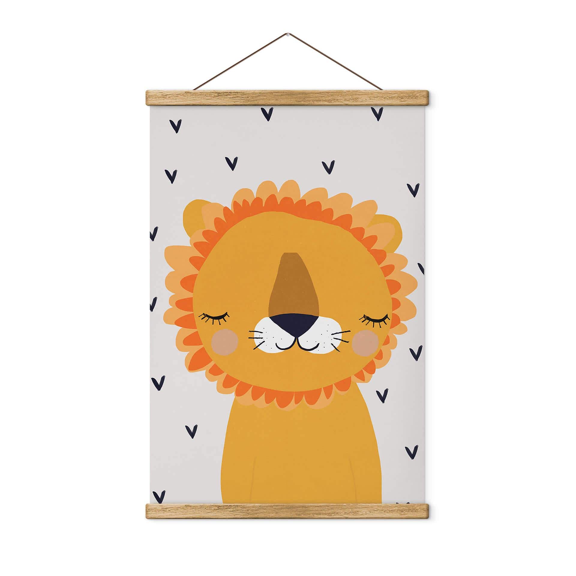 Tekstil plakat Treechild - Little Lion
