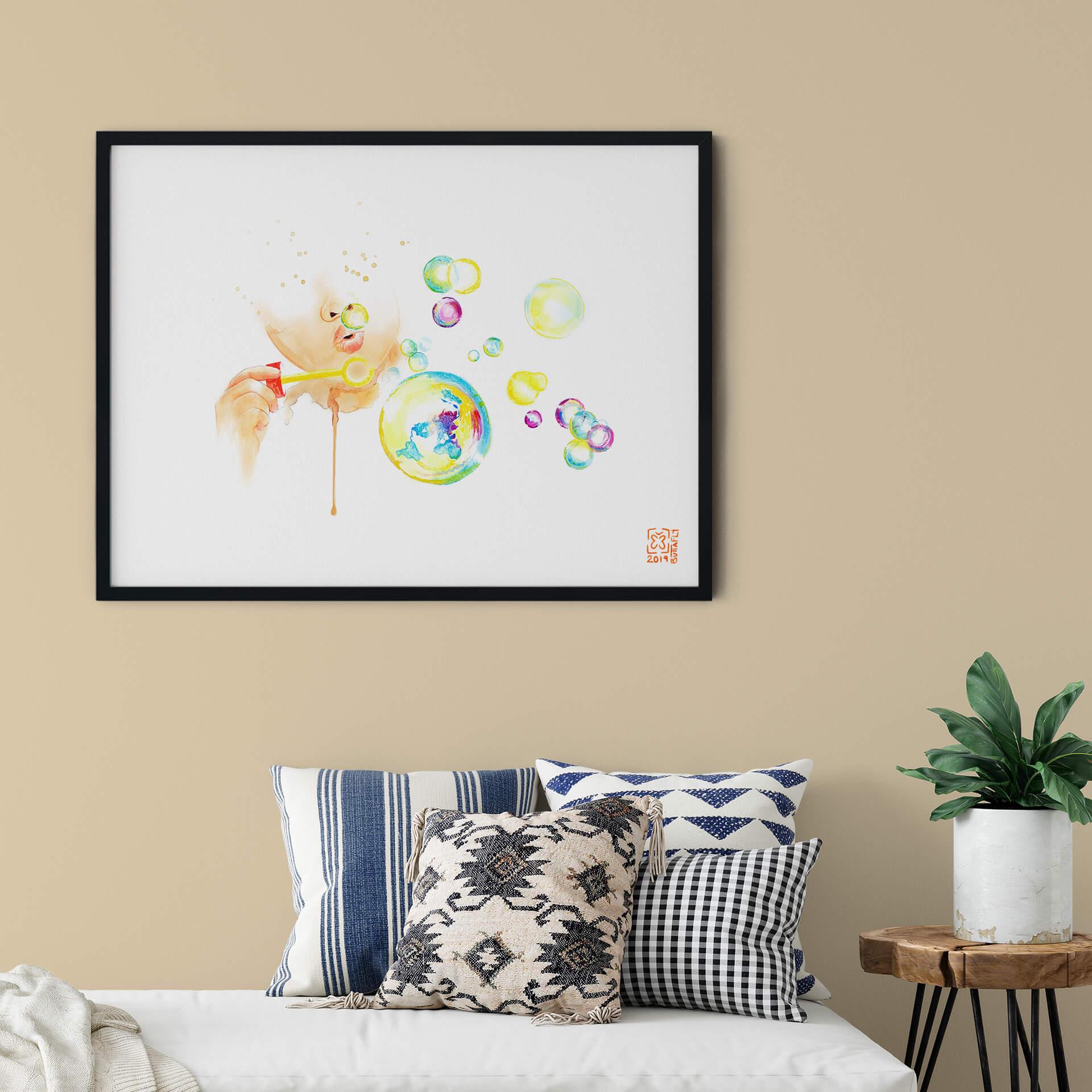 Plakat Buttafly - Bańki mydlane