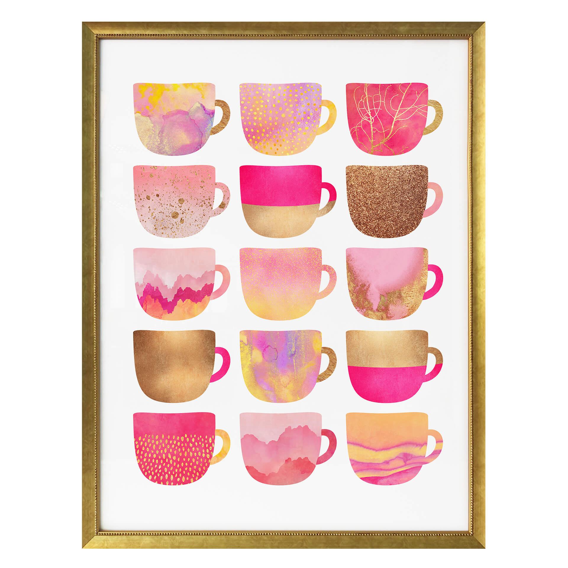 Frederiksson Plakat - Pink Coffee Cups