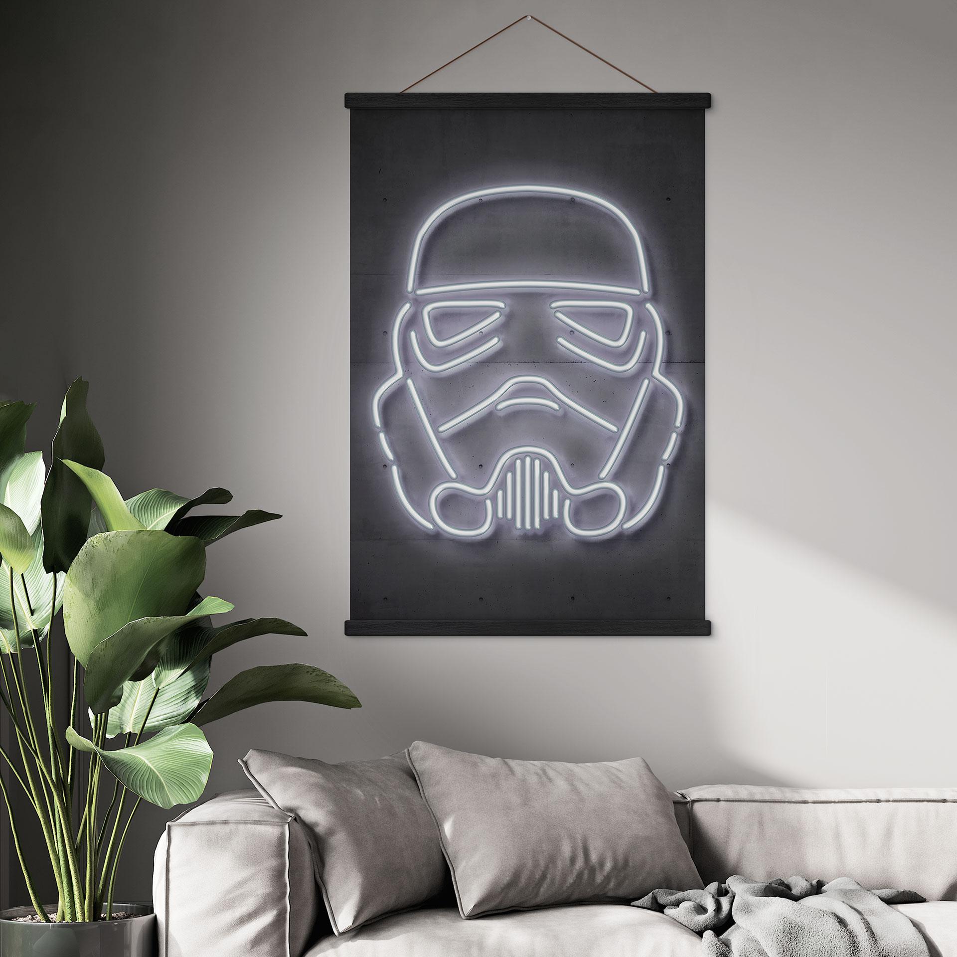 Tekstil plakat af Stormtrooper hjelm - Mielu