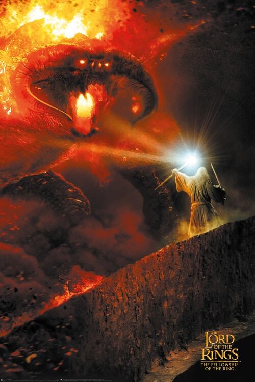 Filmplakat The Lord of the Rings - Balrog film, plakat (60 x 90 cm)