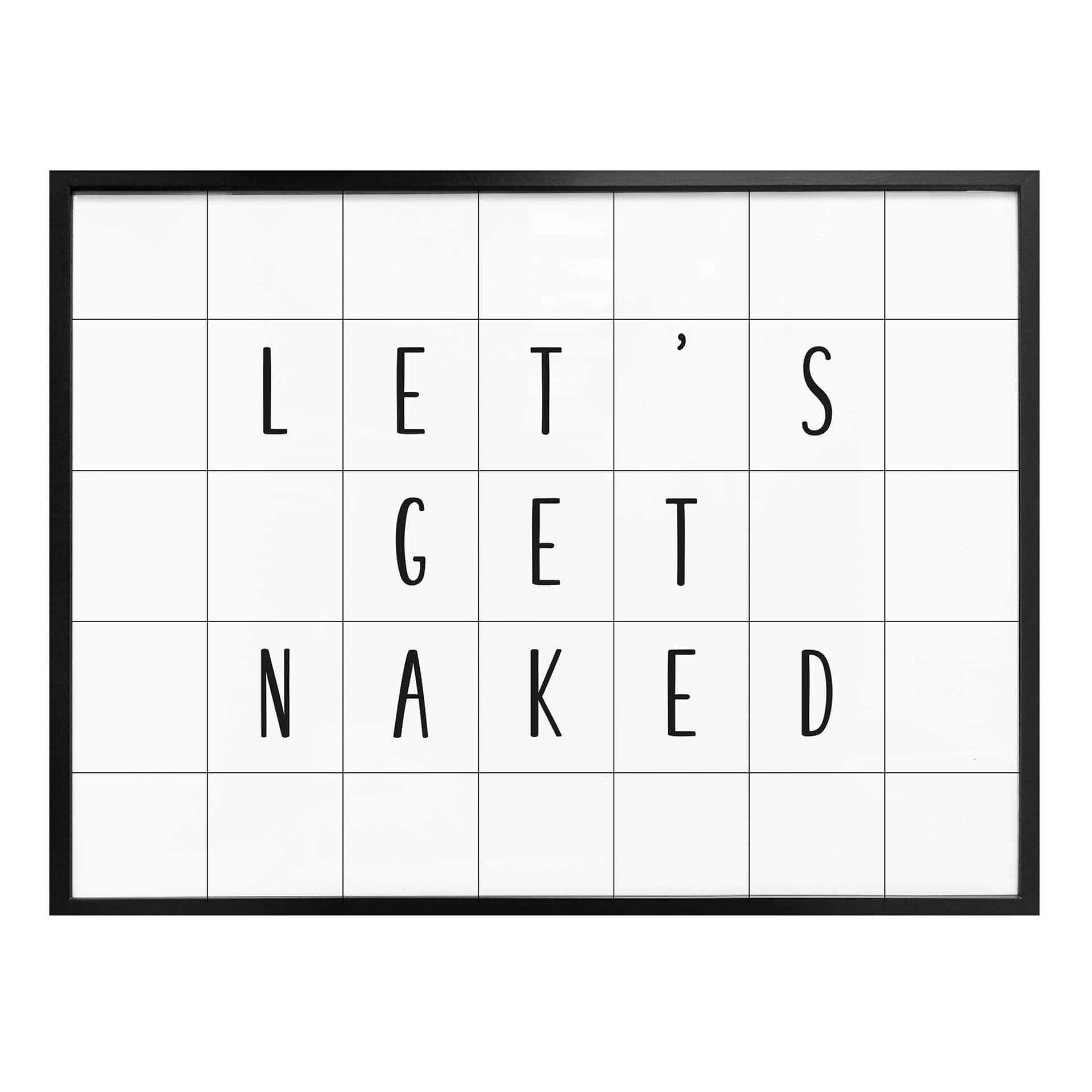 Plakat - Let's get naked