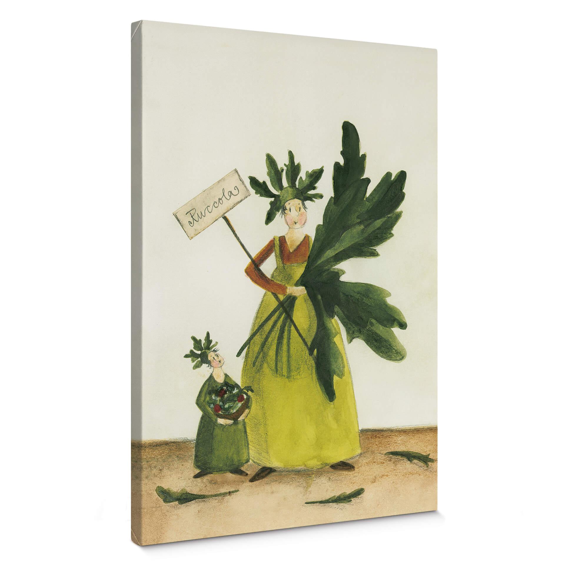 Canvastavla Leffler - Ruccola flicka