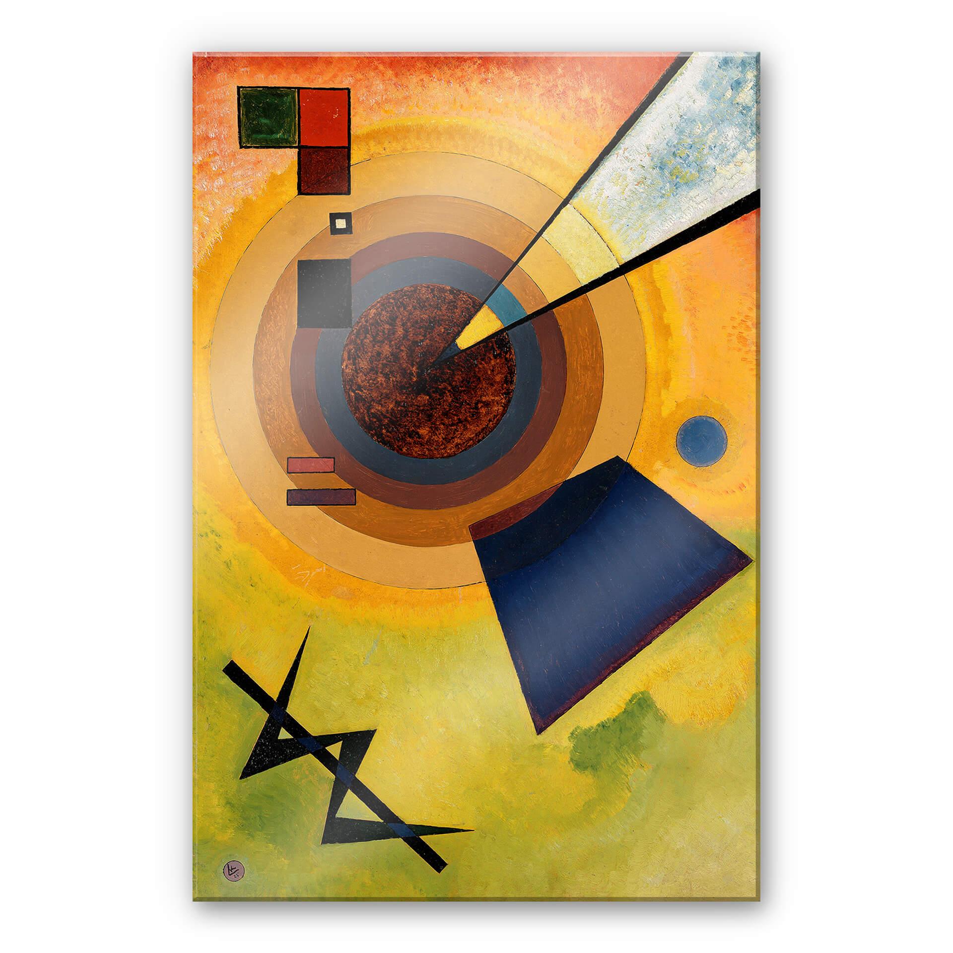 Akrylbillede Kandinsky -Grøn og rød