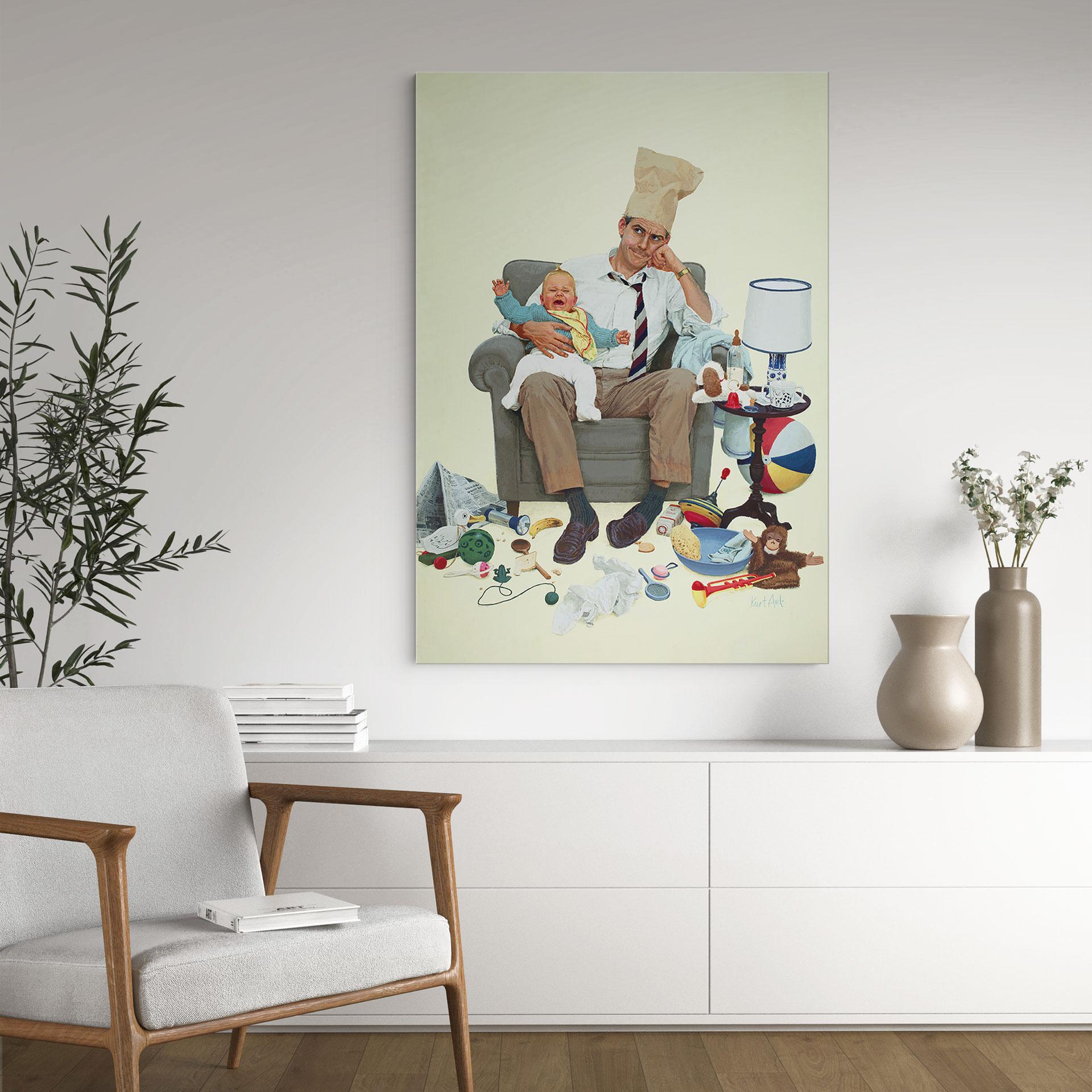 Wandbild Kurt Ard - Wo bleibt Mama denn (1960) - Alu-Dibond
