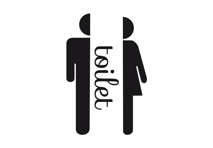 Man & woman toilet set