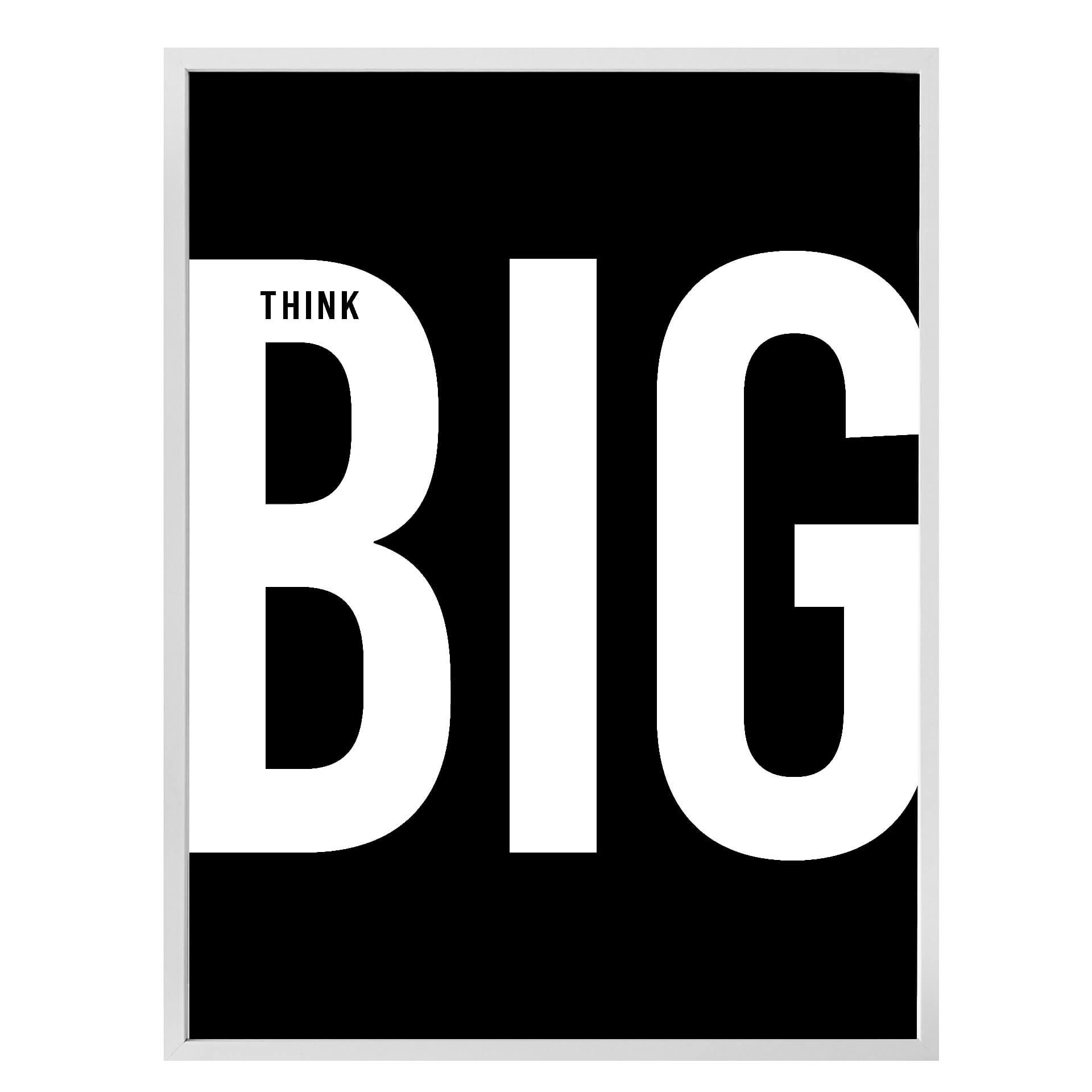 Póster Think big - negro