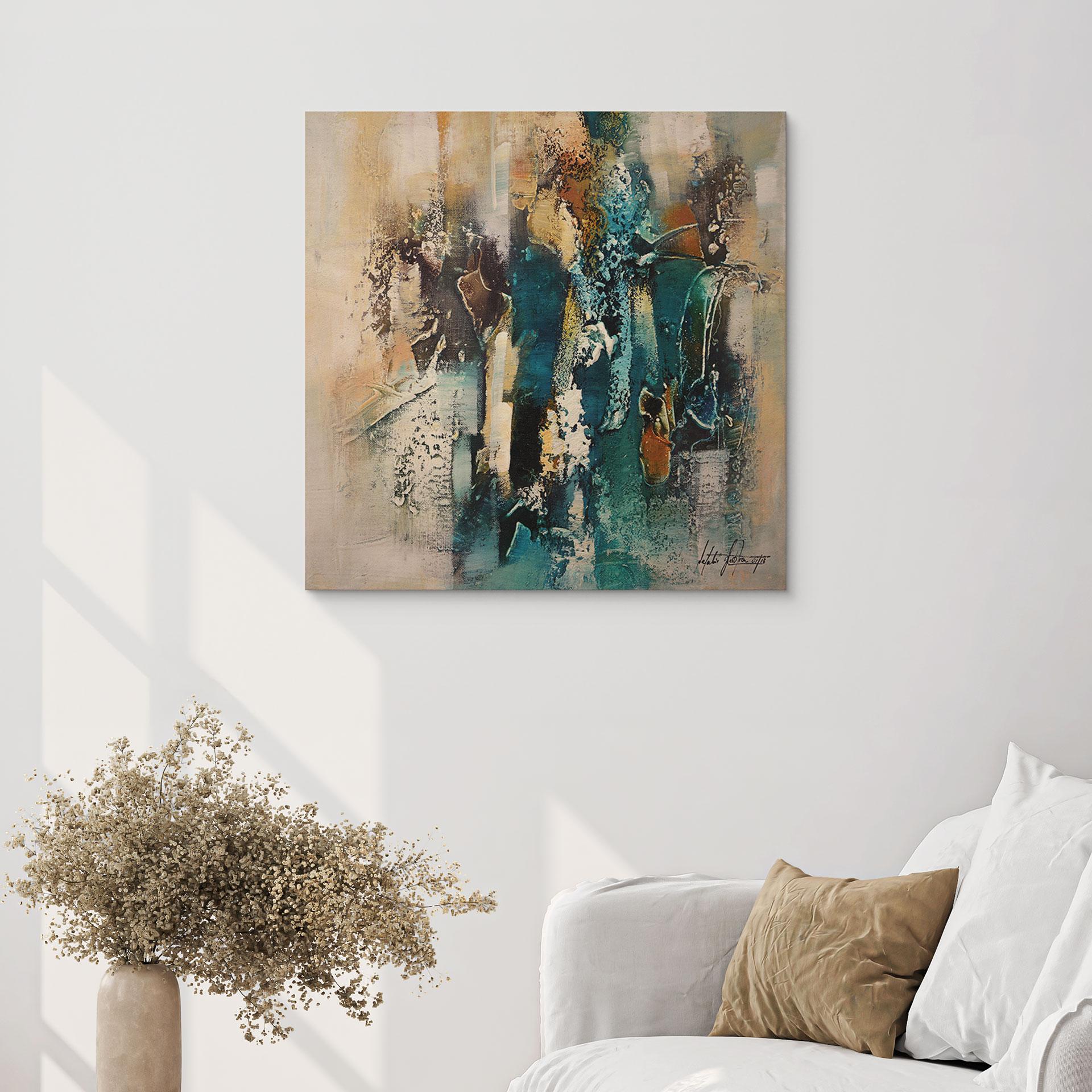 Holzbild Abstrakte Skulpturen - Fedrau - Quadratisch