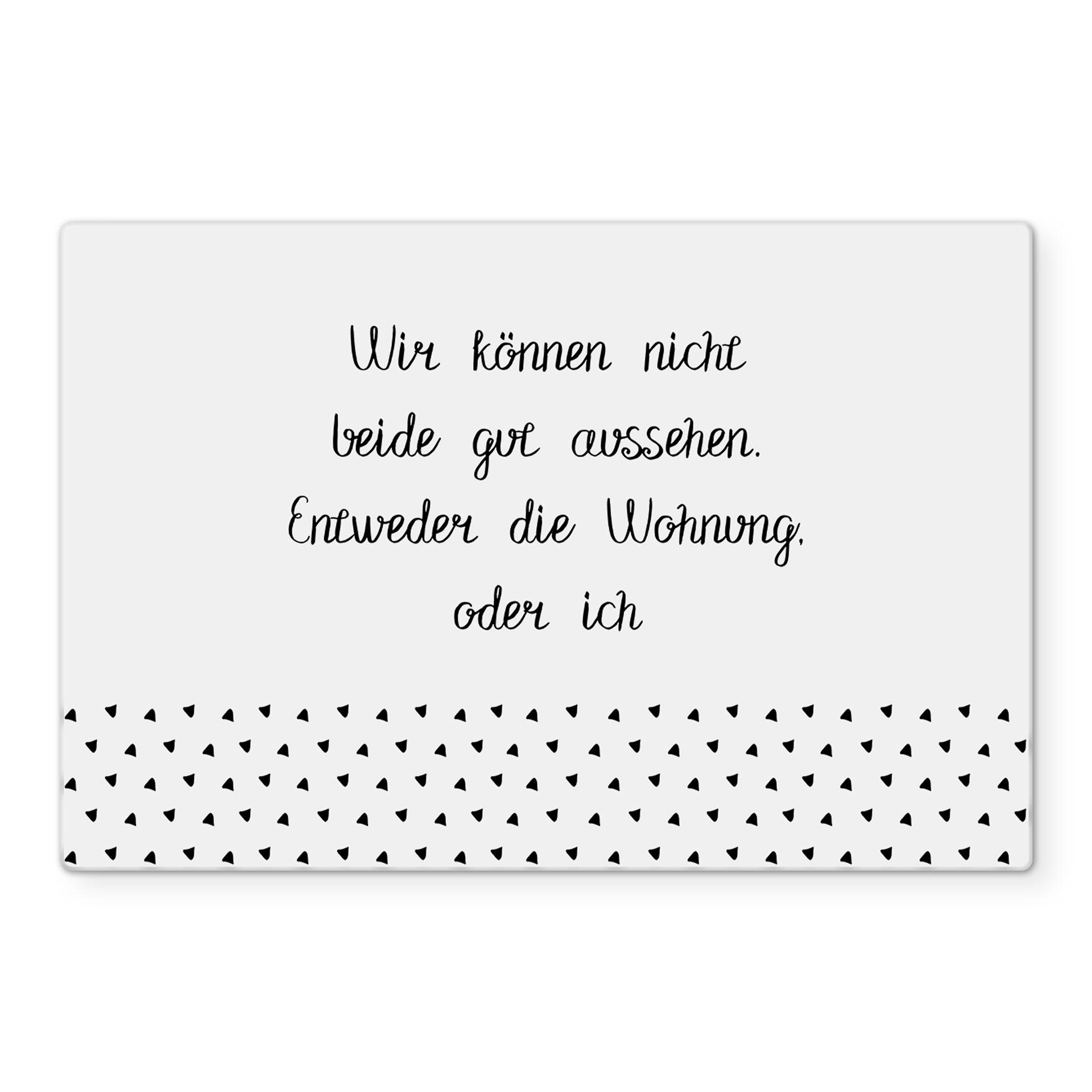 Stænkplade - Wir können nicht beide gut aussehen