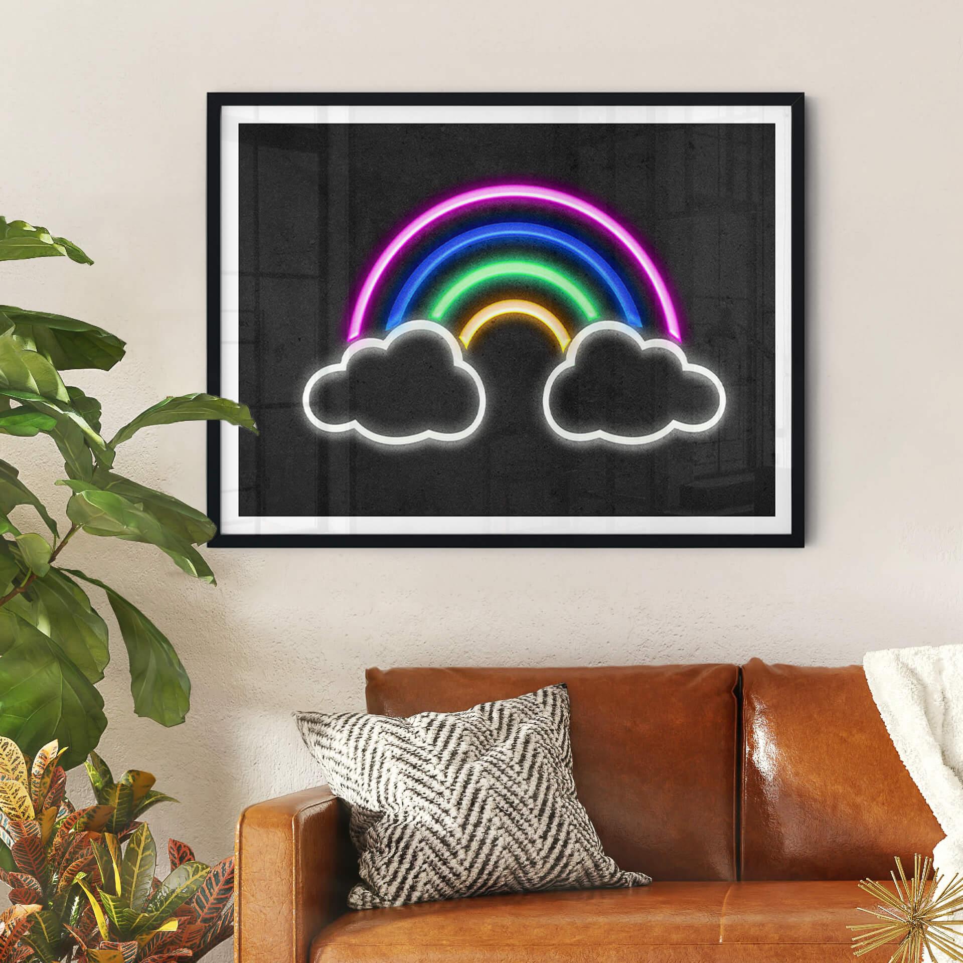 Poster Regenbogen - Neonlicht