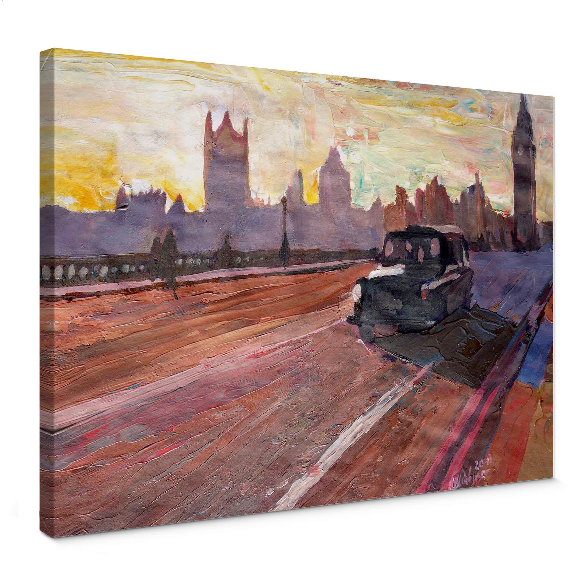 Bleichner Canvastavla - London i skymningen