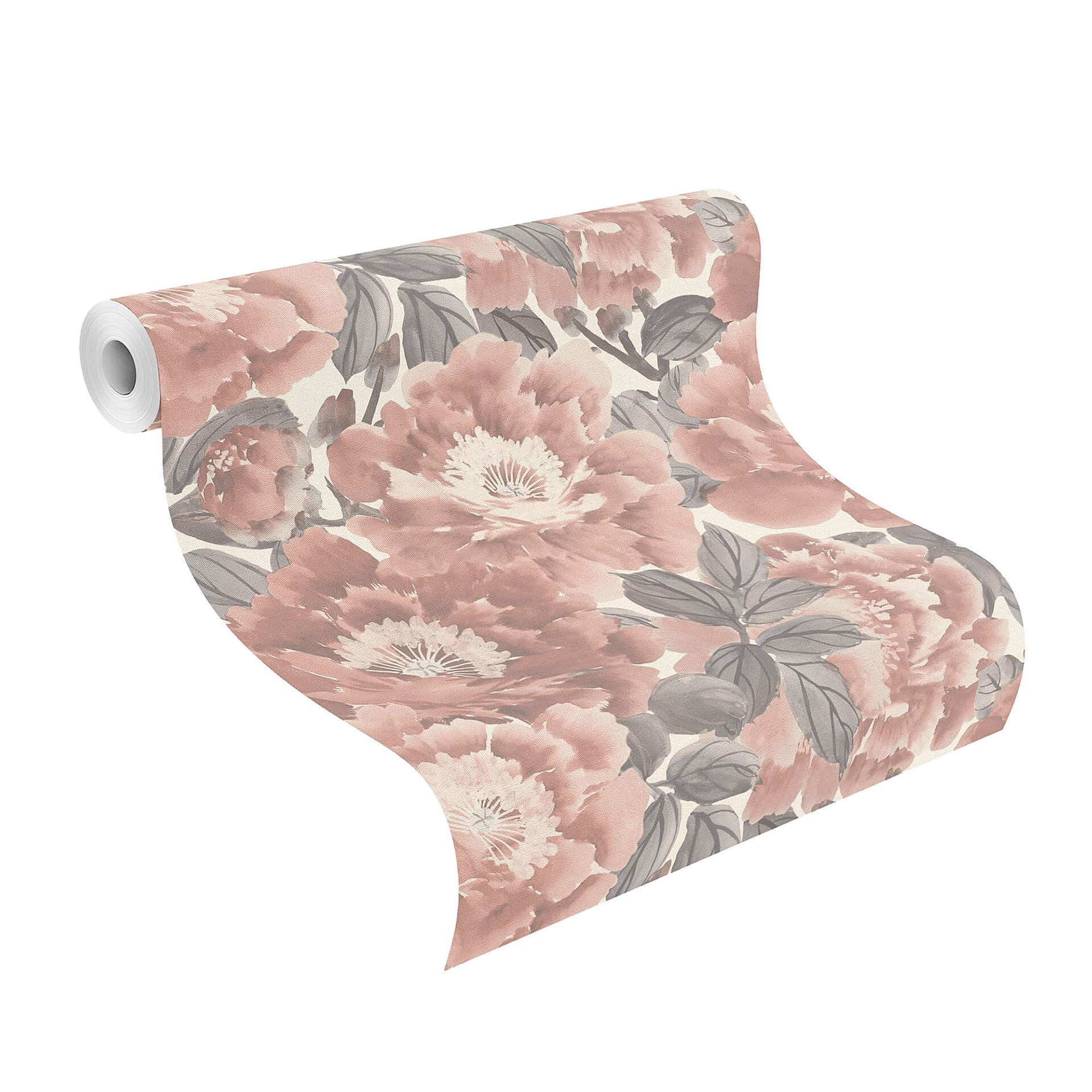 Rasch Vliesbehang Kimono oudroze