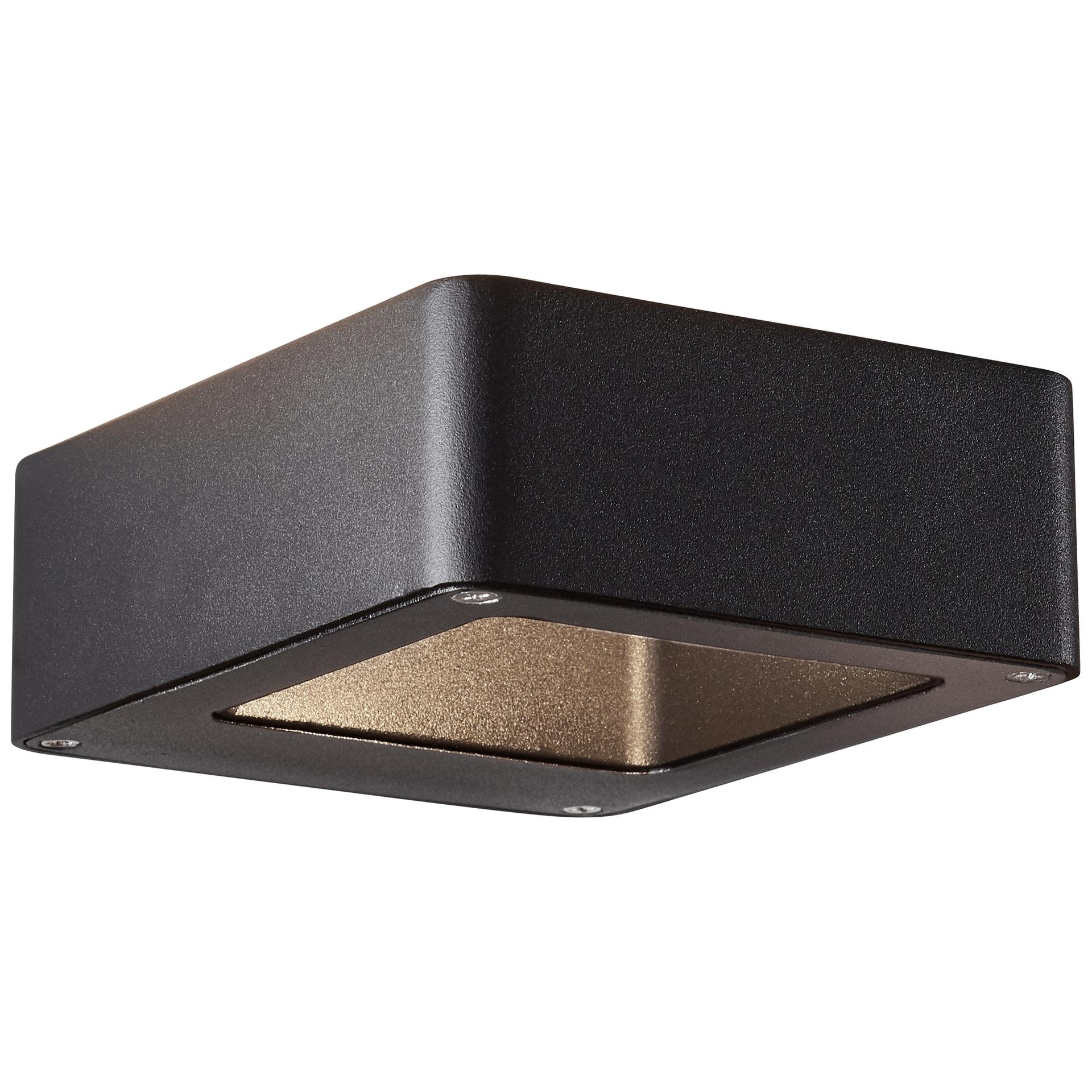 Wandleuchte Ida, schwarz, 4,5 x 12 cm, Metall Außenleuchte