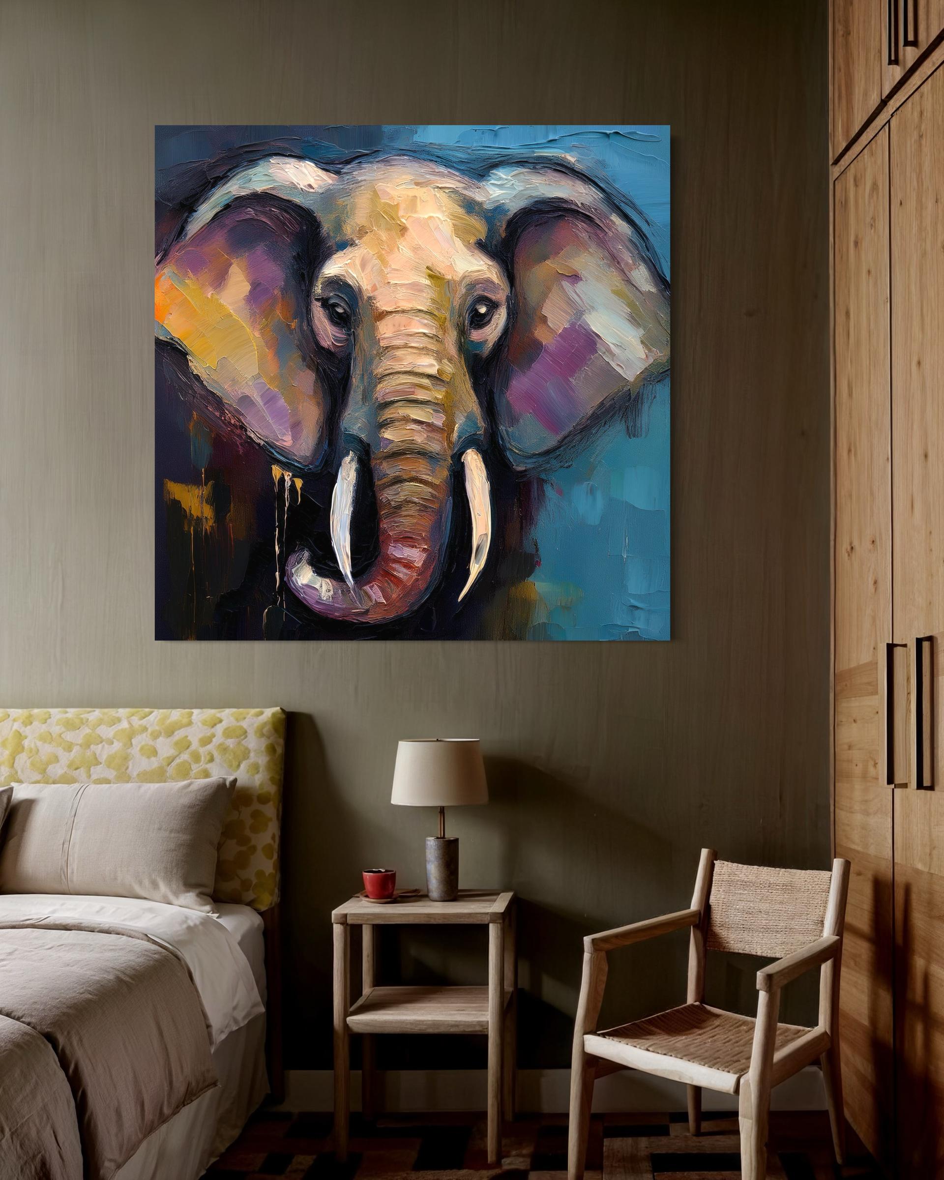Leinwandbild Elefant Tiere Afrika