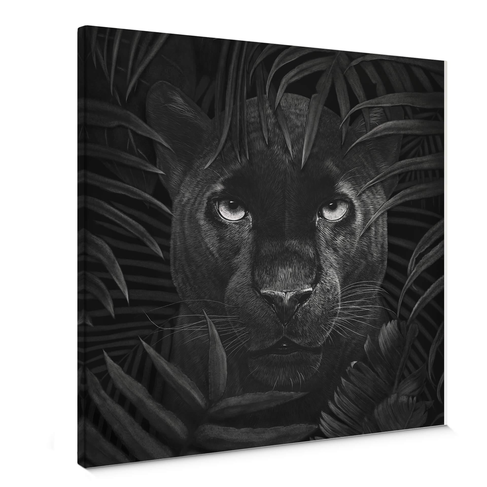 Canvastavla Korenkova - Panther i djungel