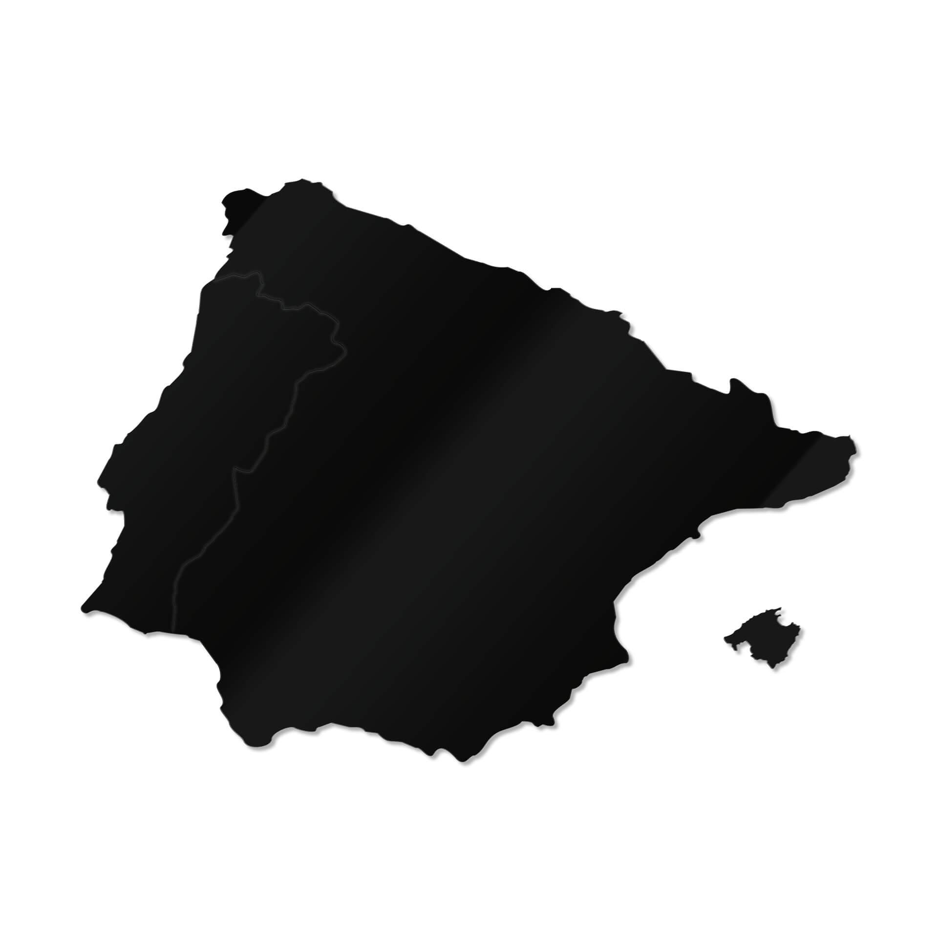 Mapa acrílico de decoración Península Ibérica