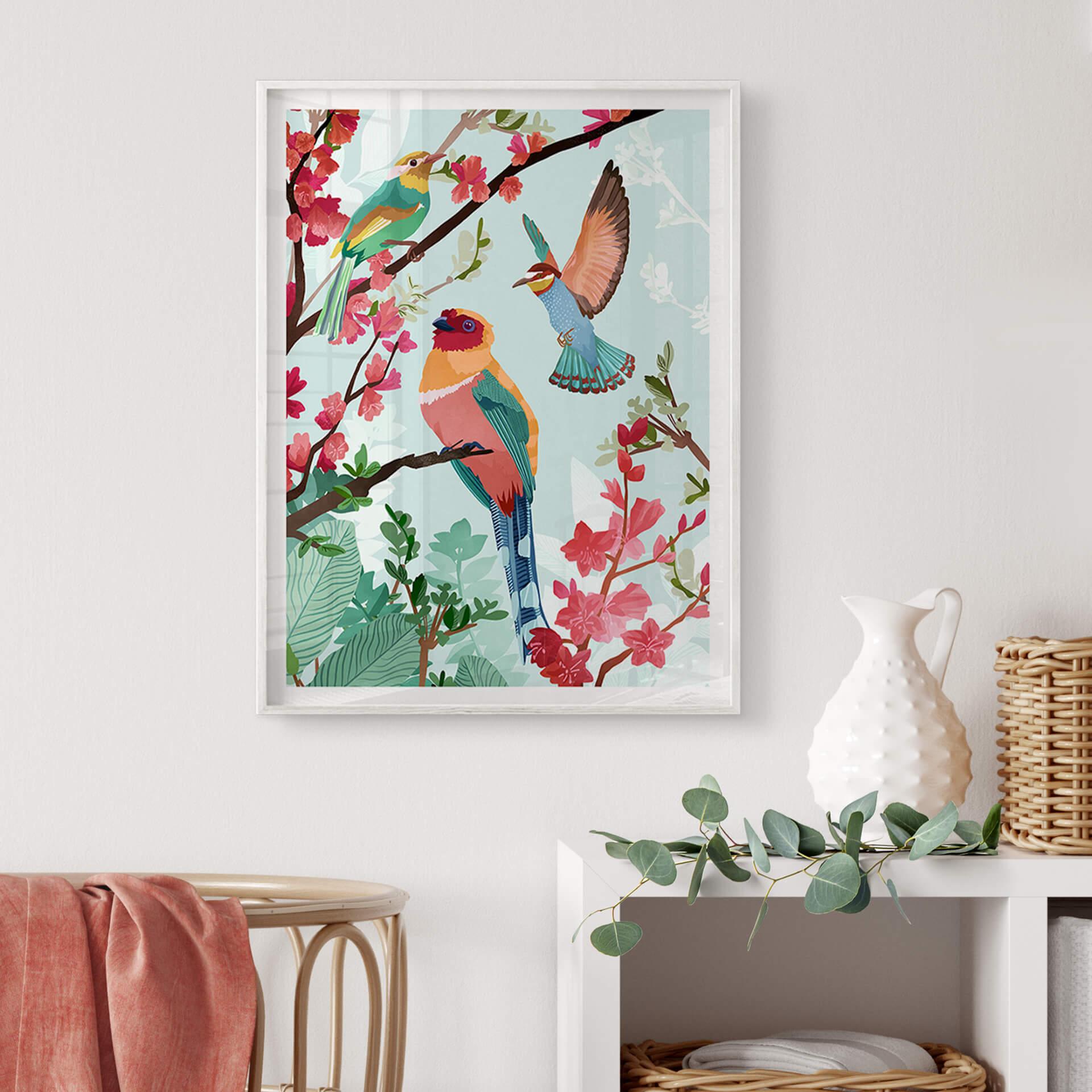 Plakat Goed Blauw - Ptaki latem