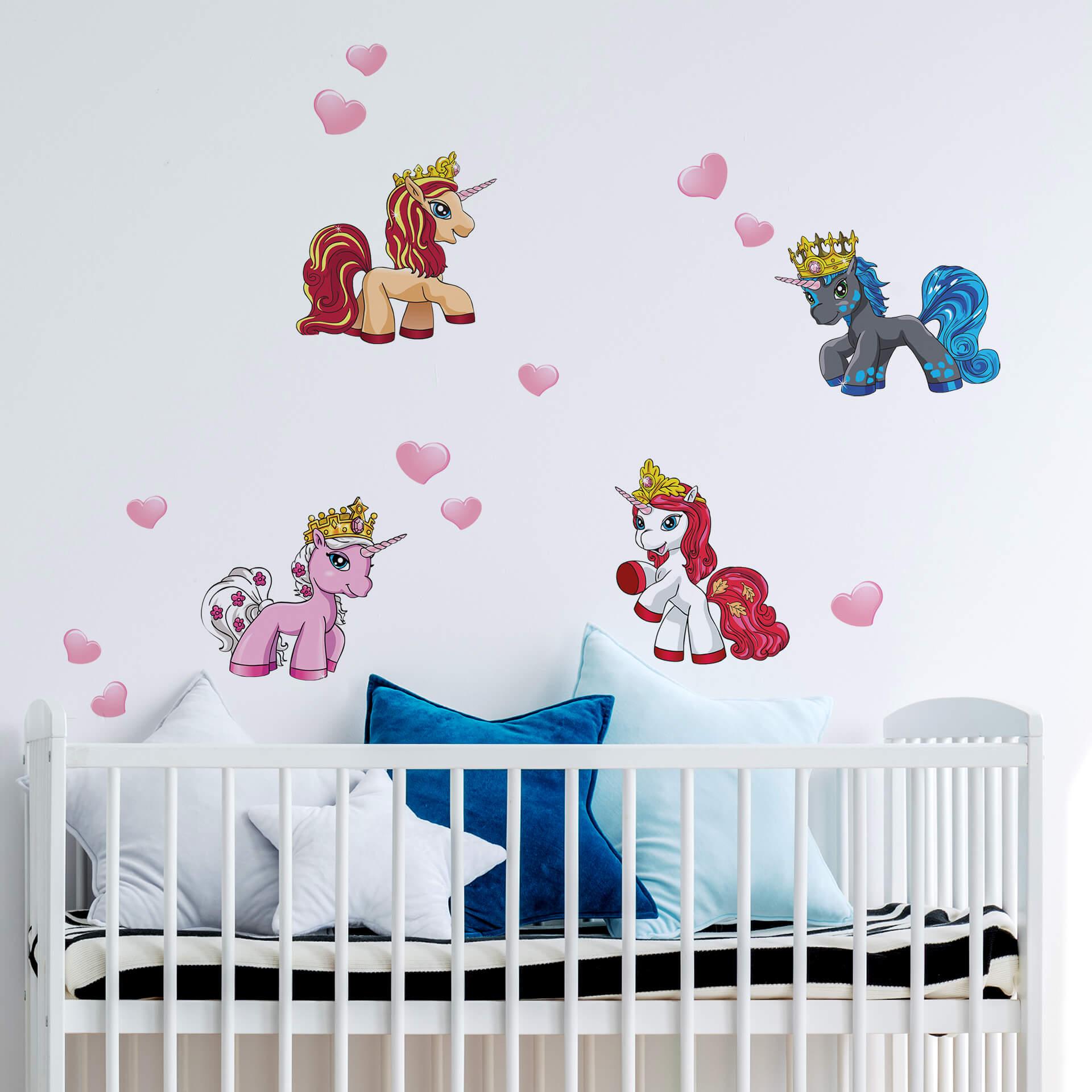 Wallsticker Filly Unicorn Romance Sæt