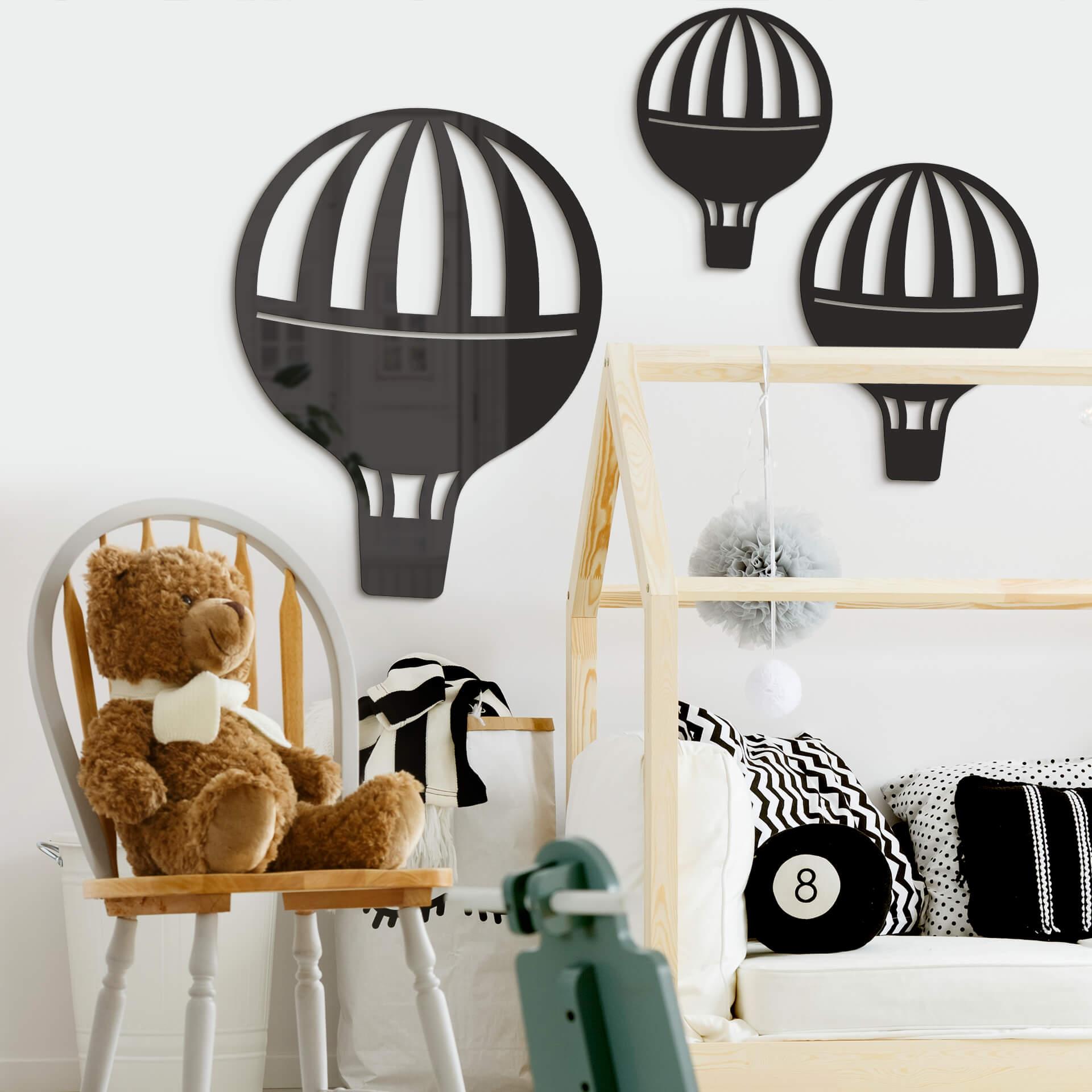 Decoración acrílica globo atado
