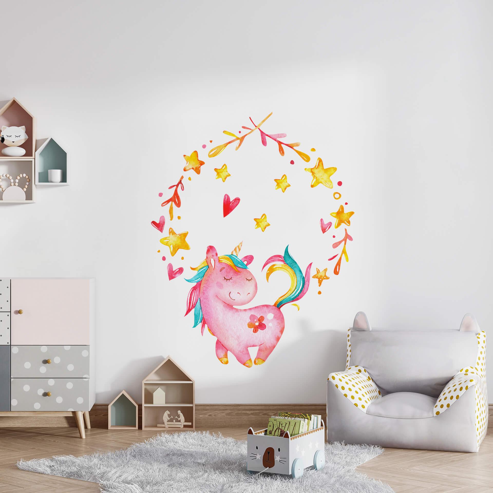 Muursticker Ruby de Eenhoorn