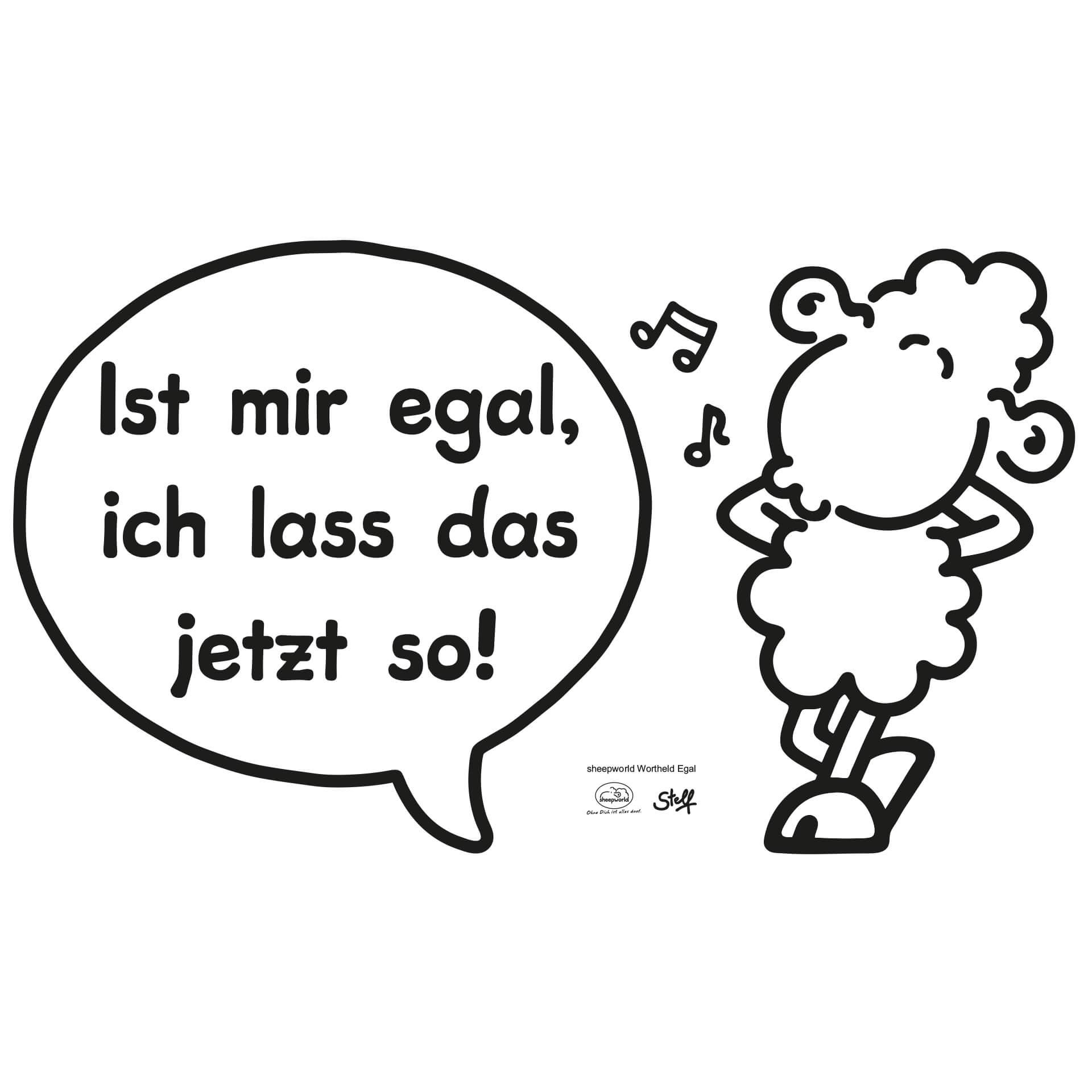Wandtattoo sheepworld Worthelden Egal