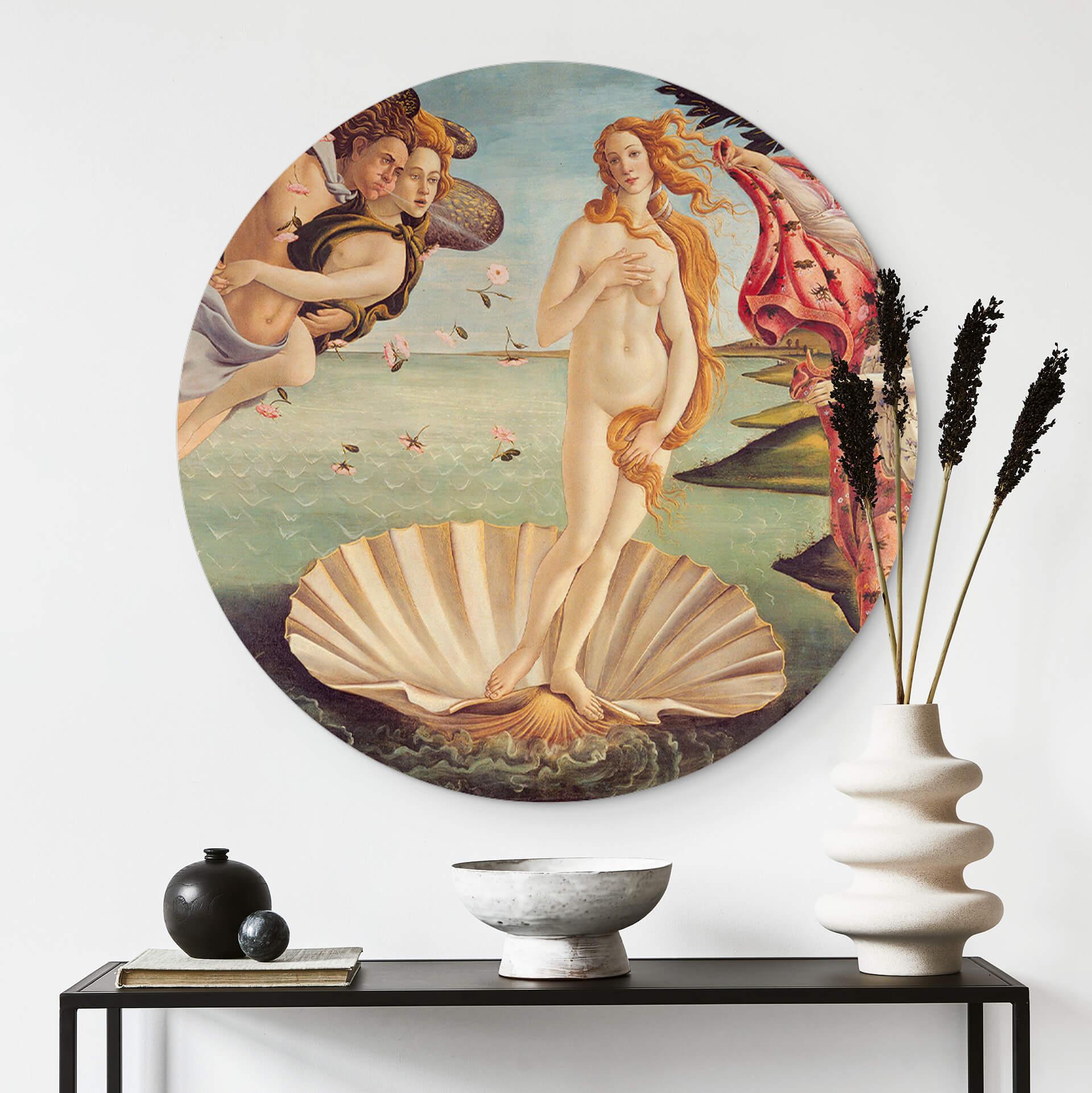 Wandcirkel Botticelli - Geboorte van Venus