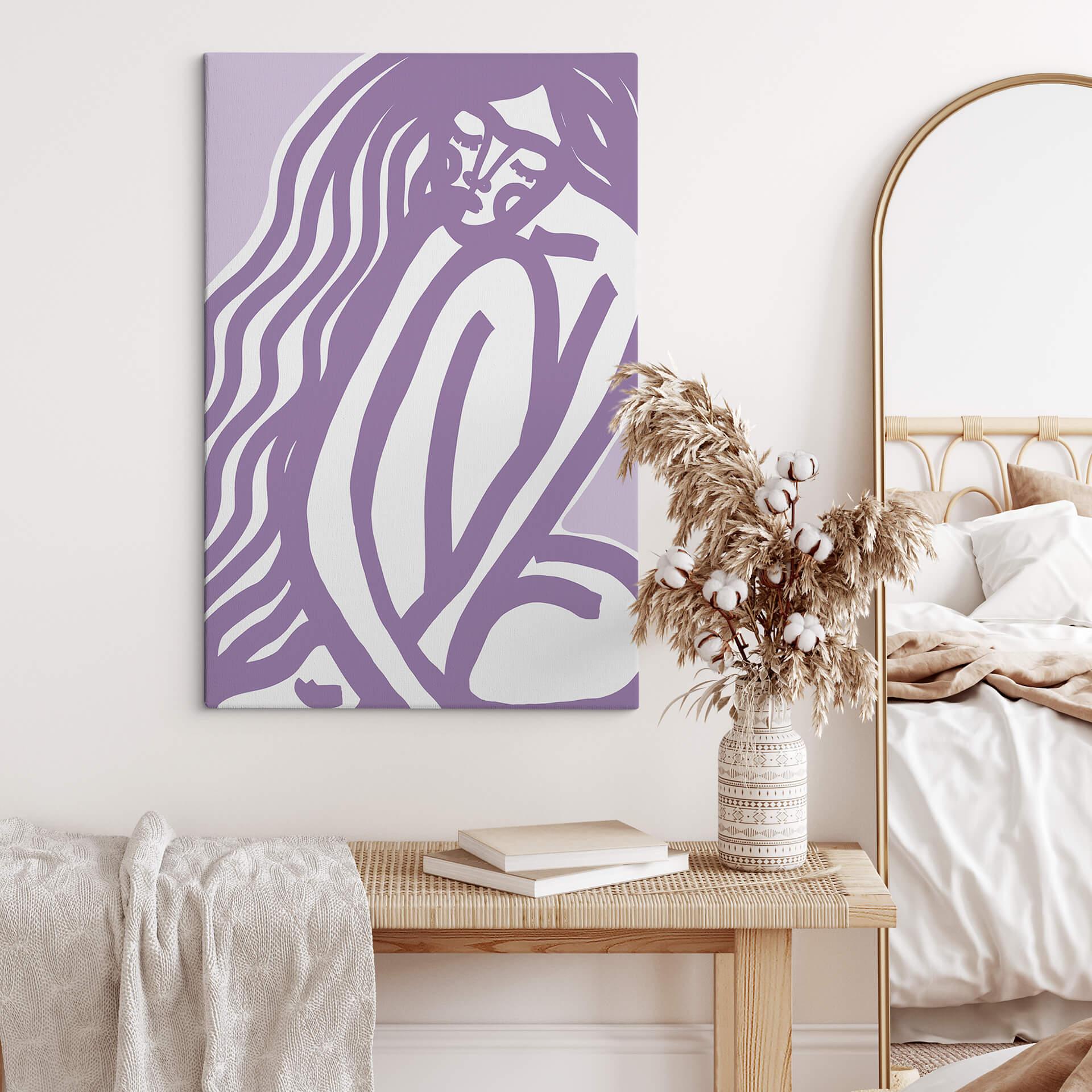 Lærredsprint - Treechild - Lilac Beauty
