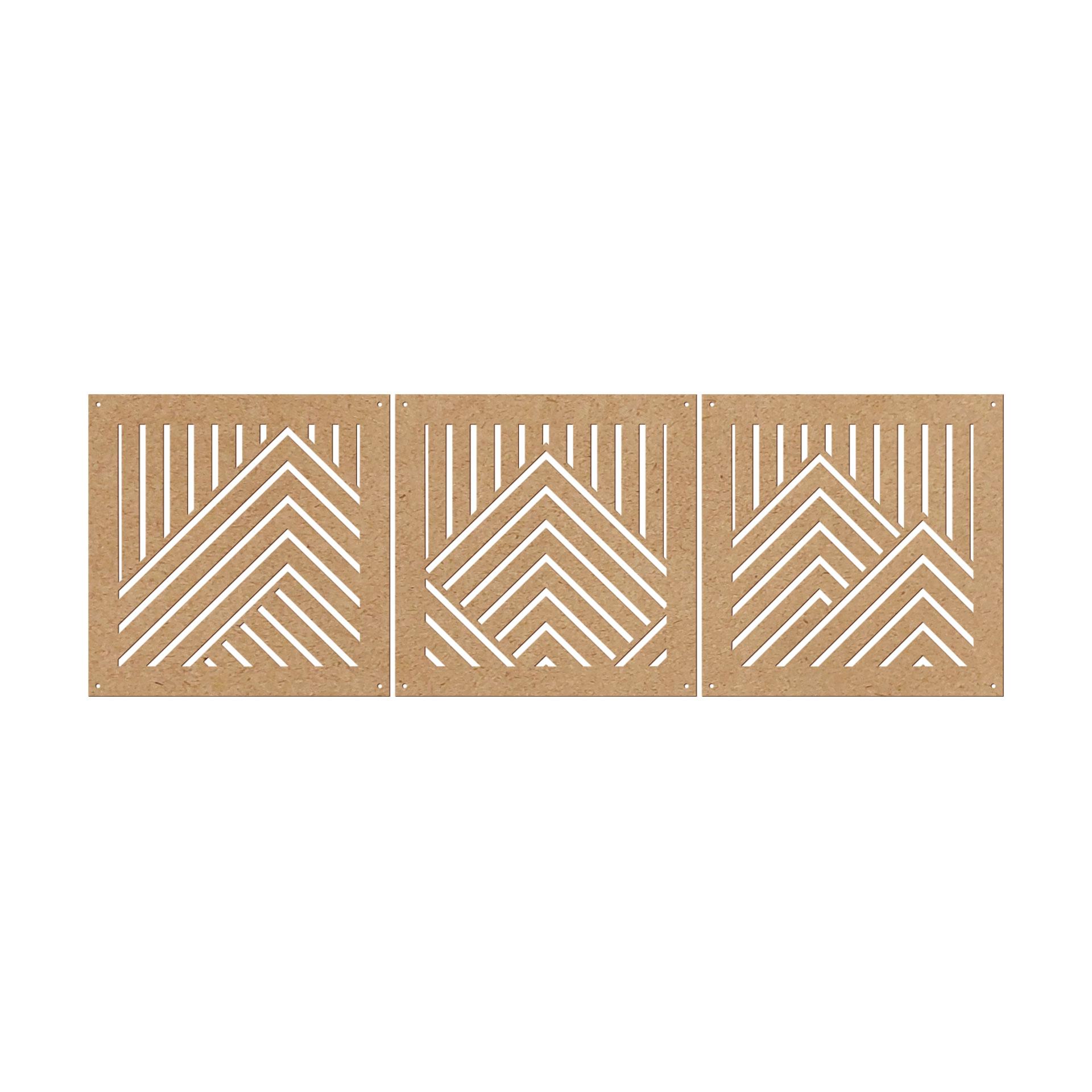 Divisorio, parete divisoria montagne - MDF effetto naturale