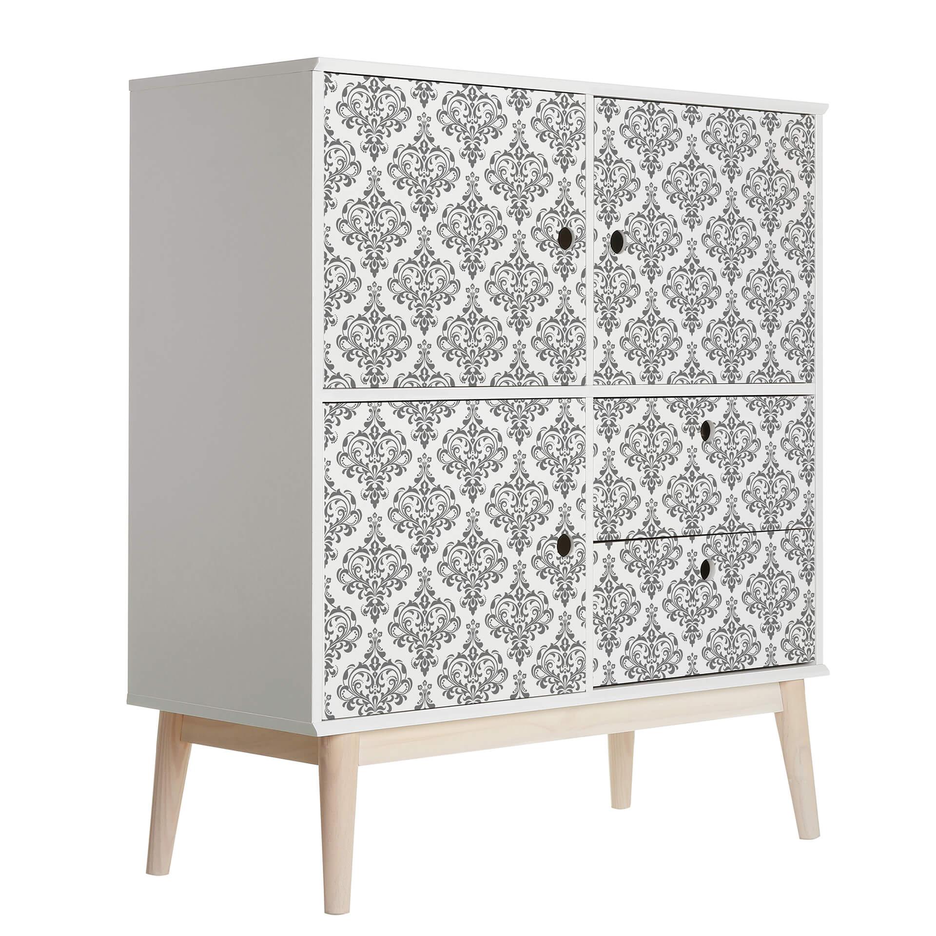 Vinilo adhesivo muebles, vinilo decorativo - lavable - gris barroco