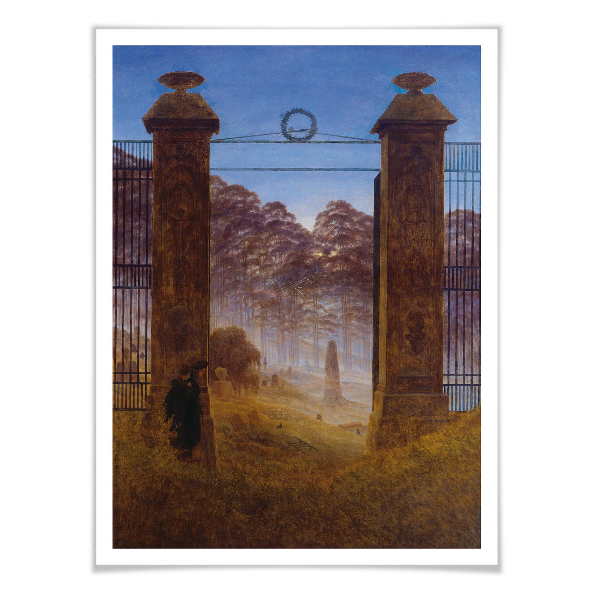 Póster Friedrich - El cementerio