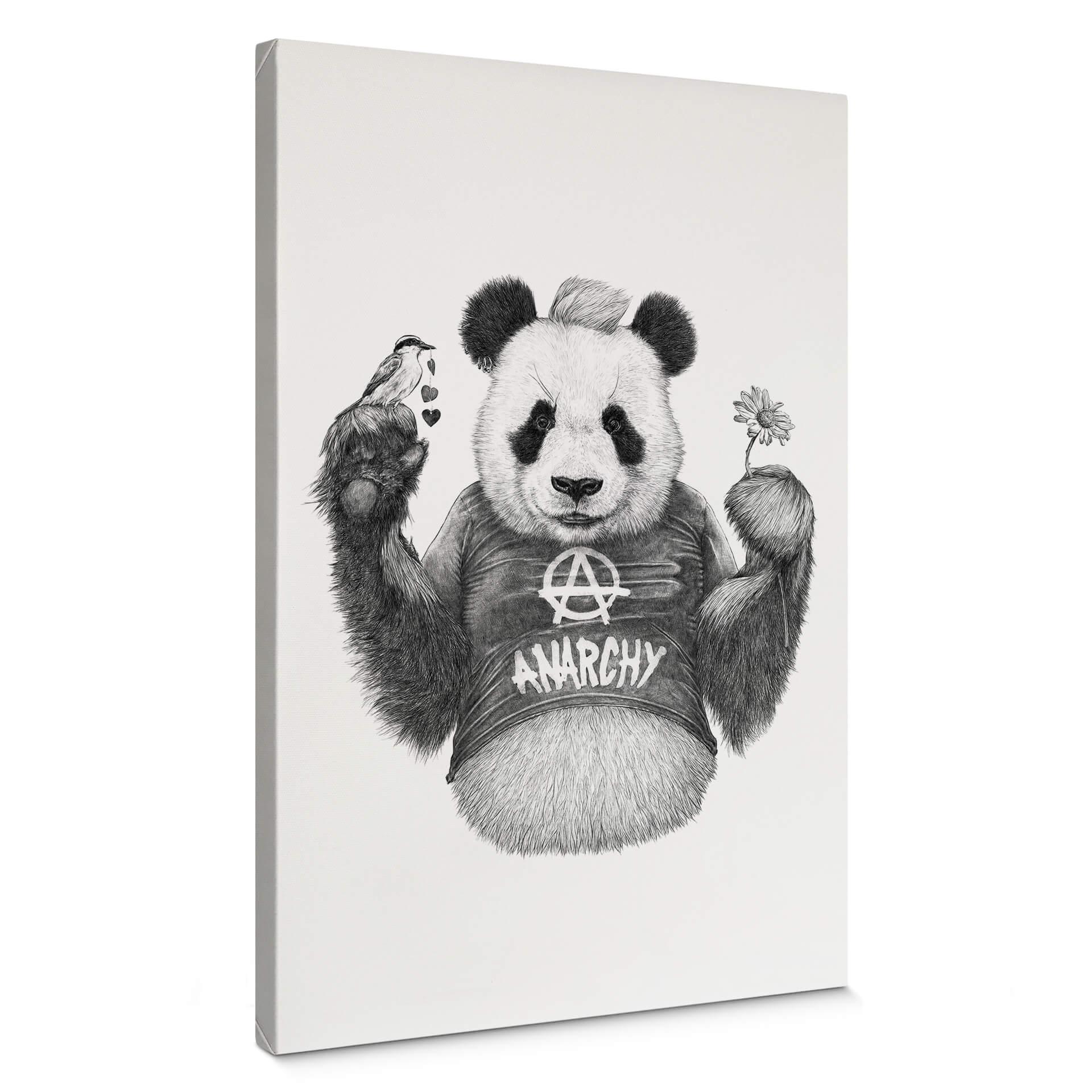 Canvastavla Kools - Punk Panda