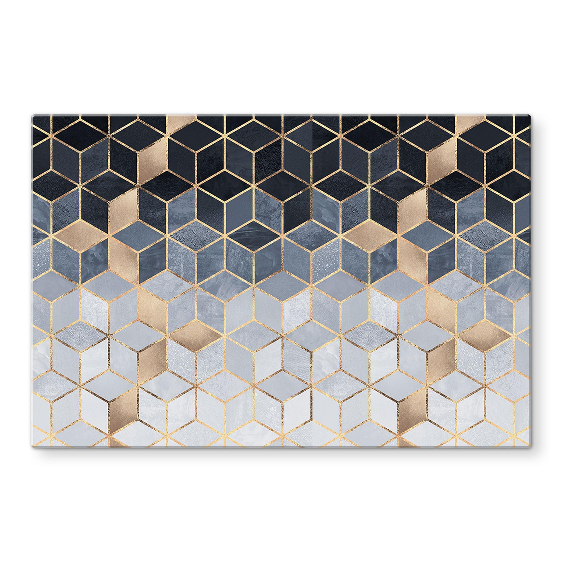 Stænkplade - Frederiksson - Blå geometri