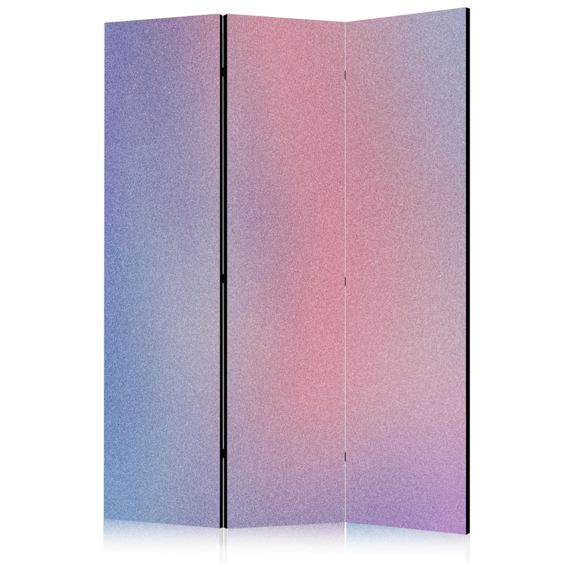 Paravent, Raumteiler freistehend, Trennwand - Rainbow Gradient: Delicate Multicolored