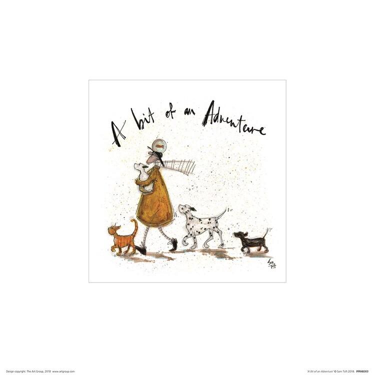 Plakat Sam Toft - A Bit of an Adventure kunsttryk, Sam Toft (30 x 30 cm)