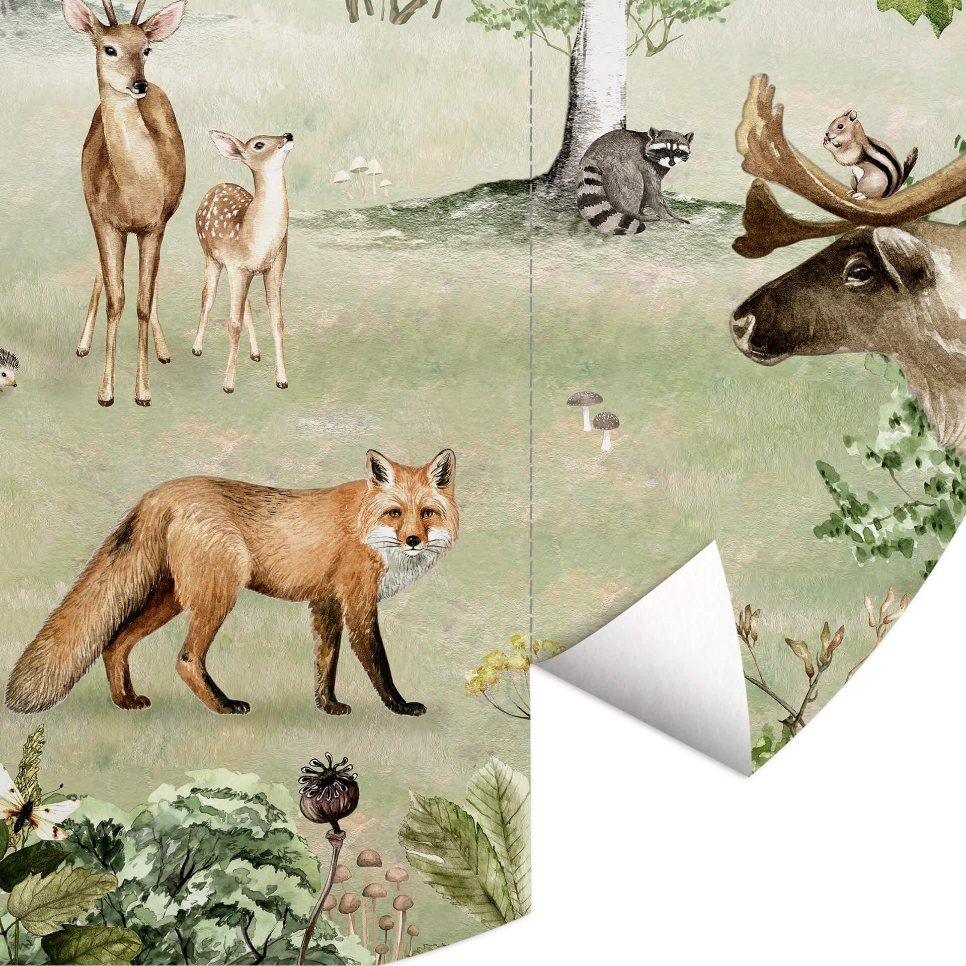 Behangcirkel Kikki Belle - Forest Wonder - vliesbehang/zelfklevend vliesbehang