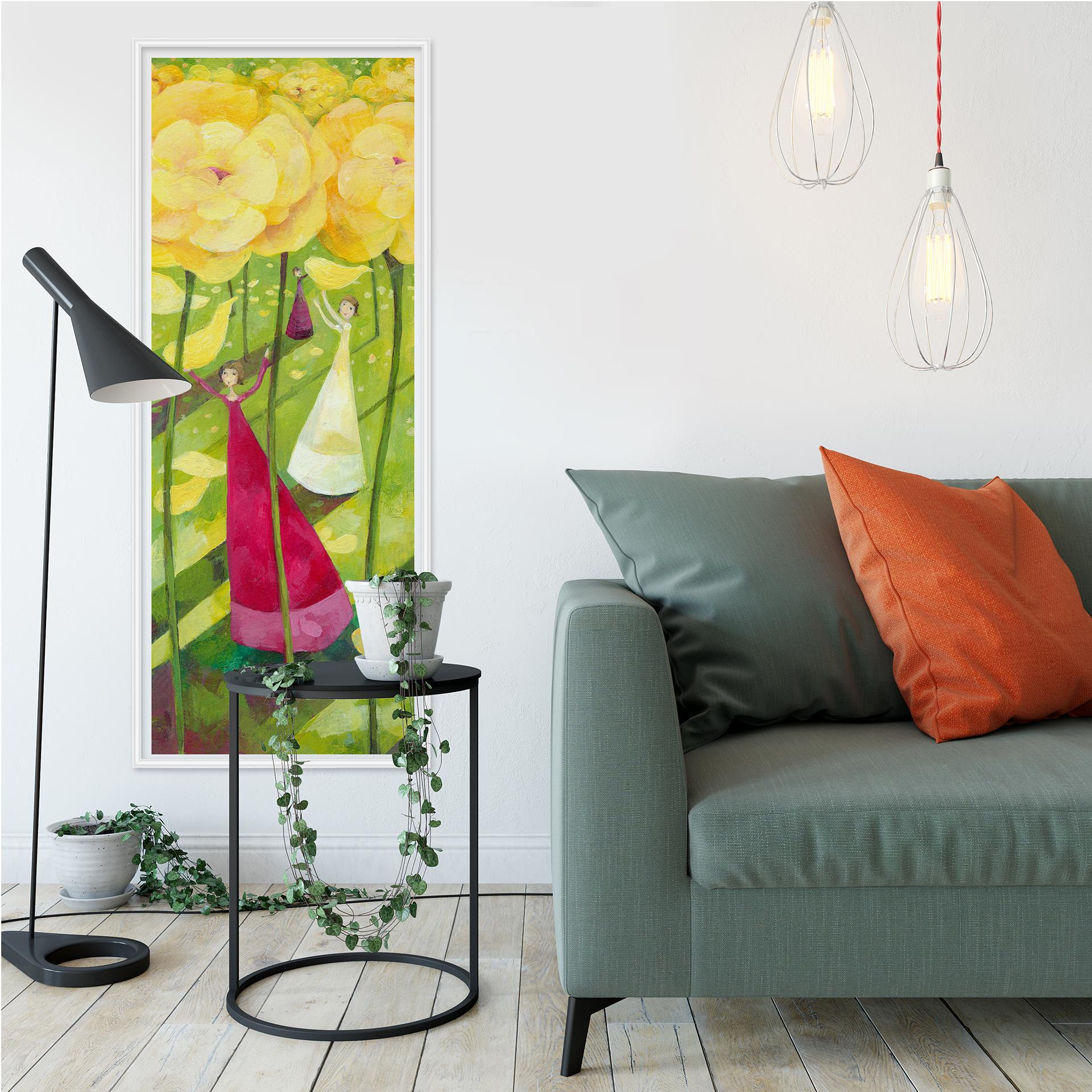 Wallprint Blanz - Blumenwiese - Panorama